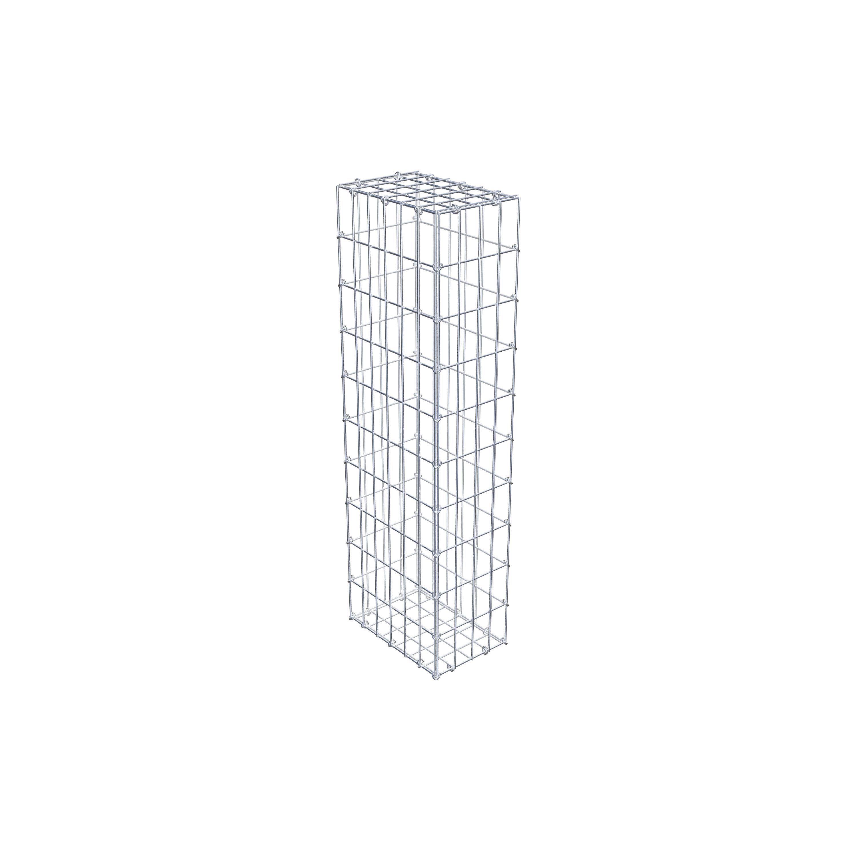 Gabion 100 cm x 30 cm x 20 cm (L x H x D), maskestørrelse 5 cm x 10 cm, C-ring