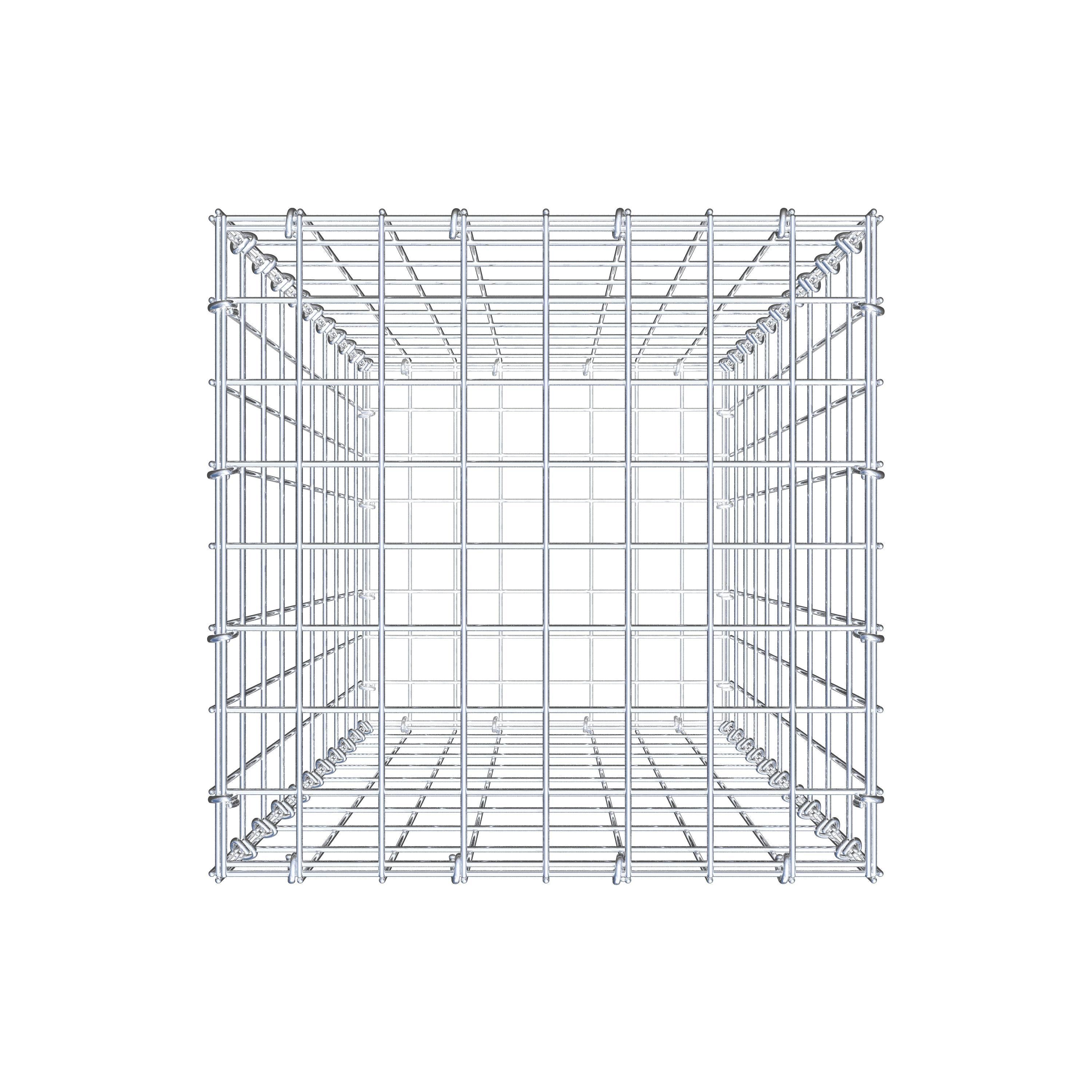 Gabione 100 cm x 40 cm x 40 cm (L x H x T), Maschenweite 5 cm x 10 cm, C-Ring