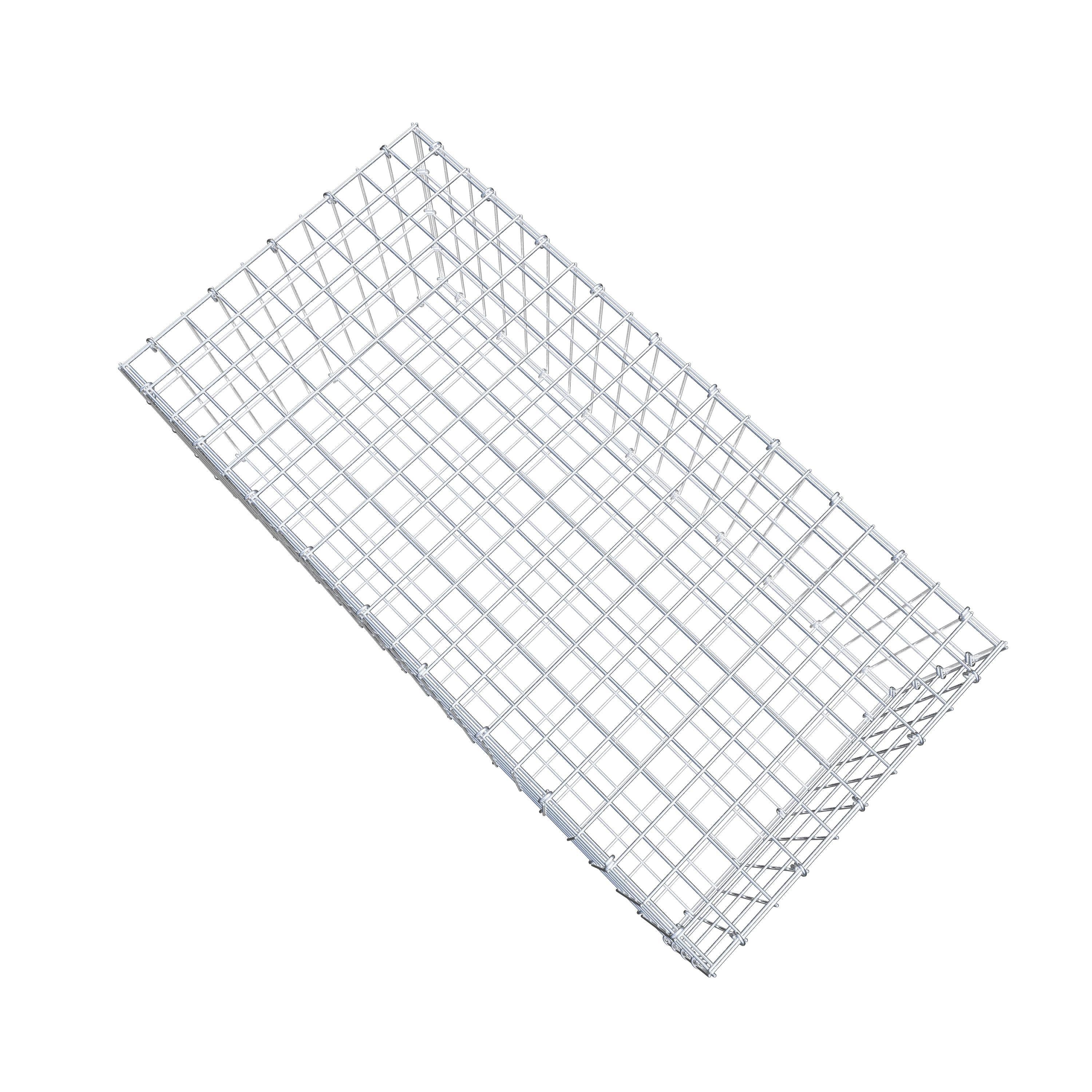 Gabion 100 cm x 40 cm x 50 cm (L x H x D), maskestørrelse 5 cm x 10 cm, C-ring