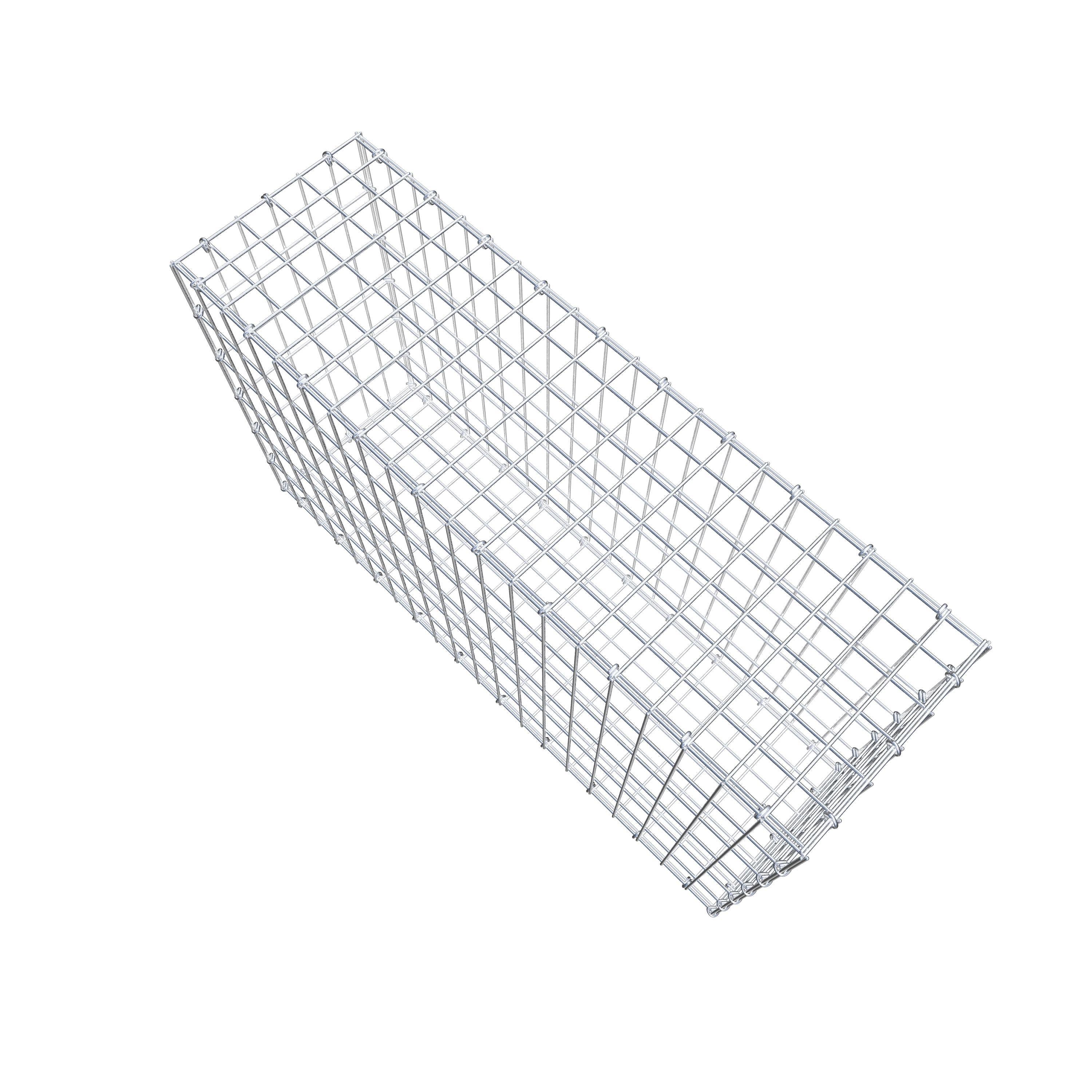 Gabion 100 cm x 60 cm x 30 cm (L x H x D), maskestørrelse 5 cm x 10 cm, C-ring