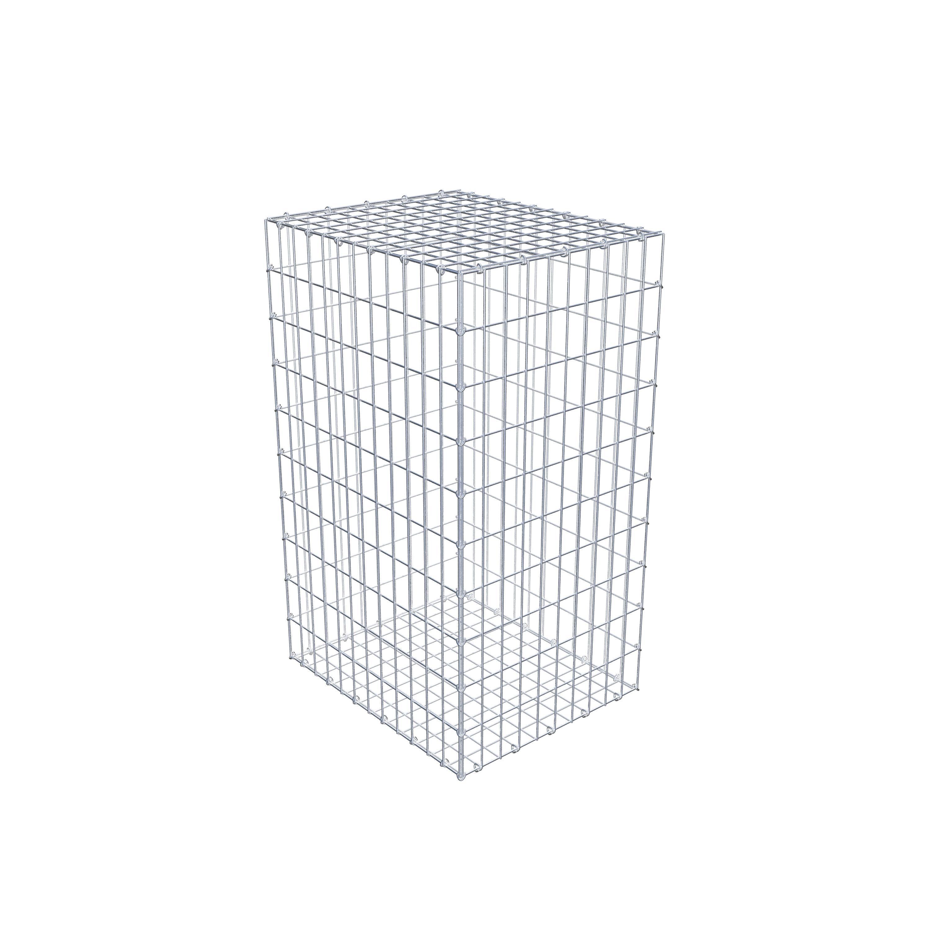 Gabion 100 cm x 60 cm x 50 cm (L x H x D), maskestørrelse 5 cm x 10 cm, C-ring