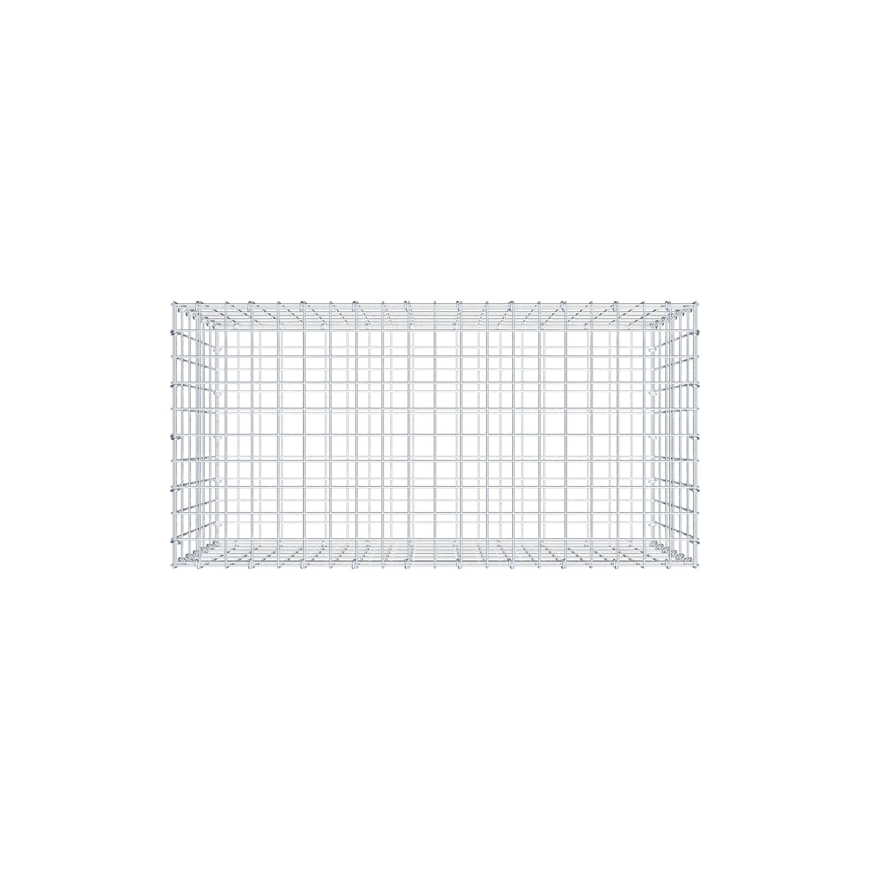 Gabion 100 cm x 60 cm x 50 cm (L x H x D), maskestørrelse 5 cm x 10 cm, C-ring