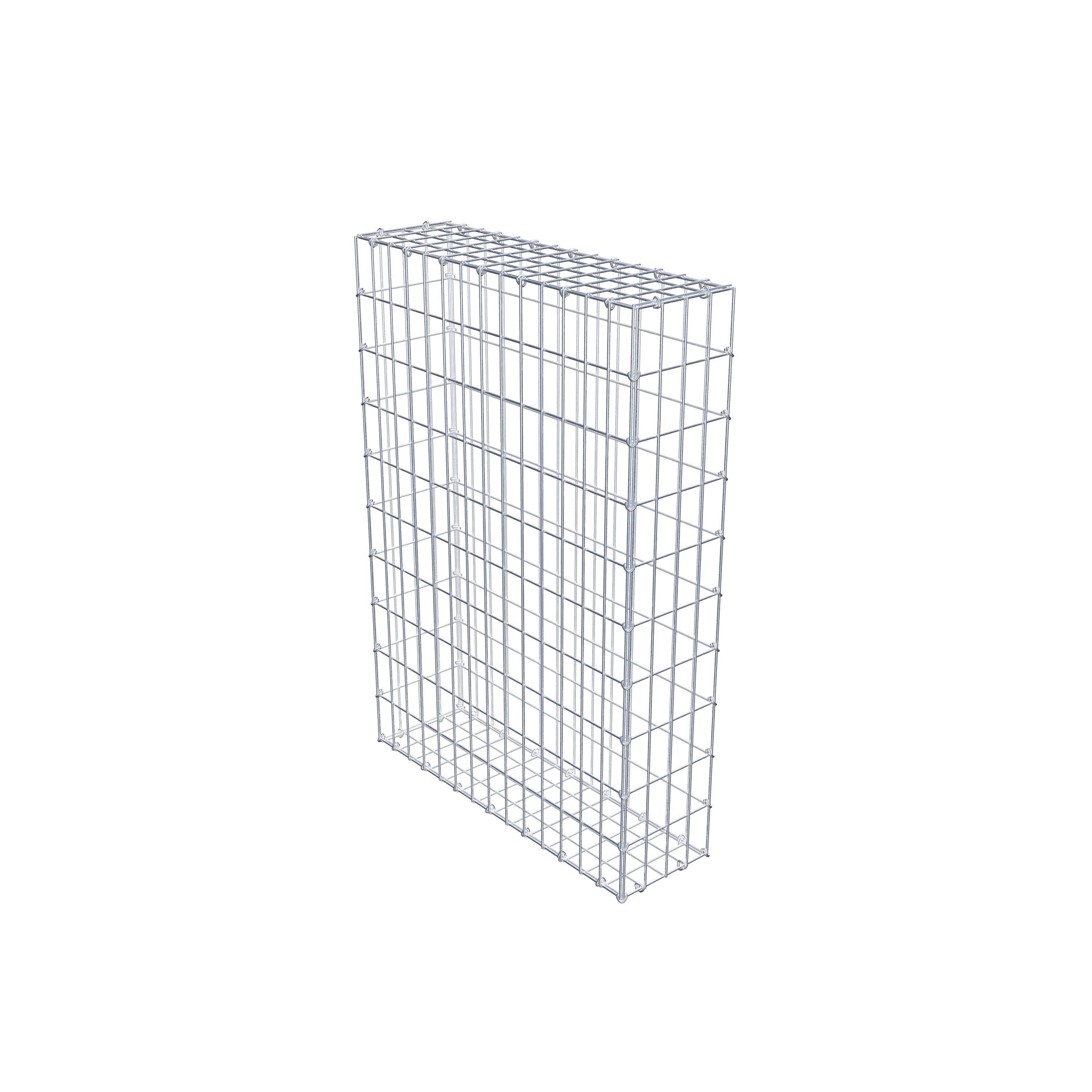 Gabion 100 cm x 70 cm x 20 cm (L x H x D), maskestørrelse 5 cm x 10 cm, C-ring