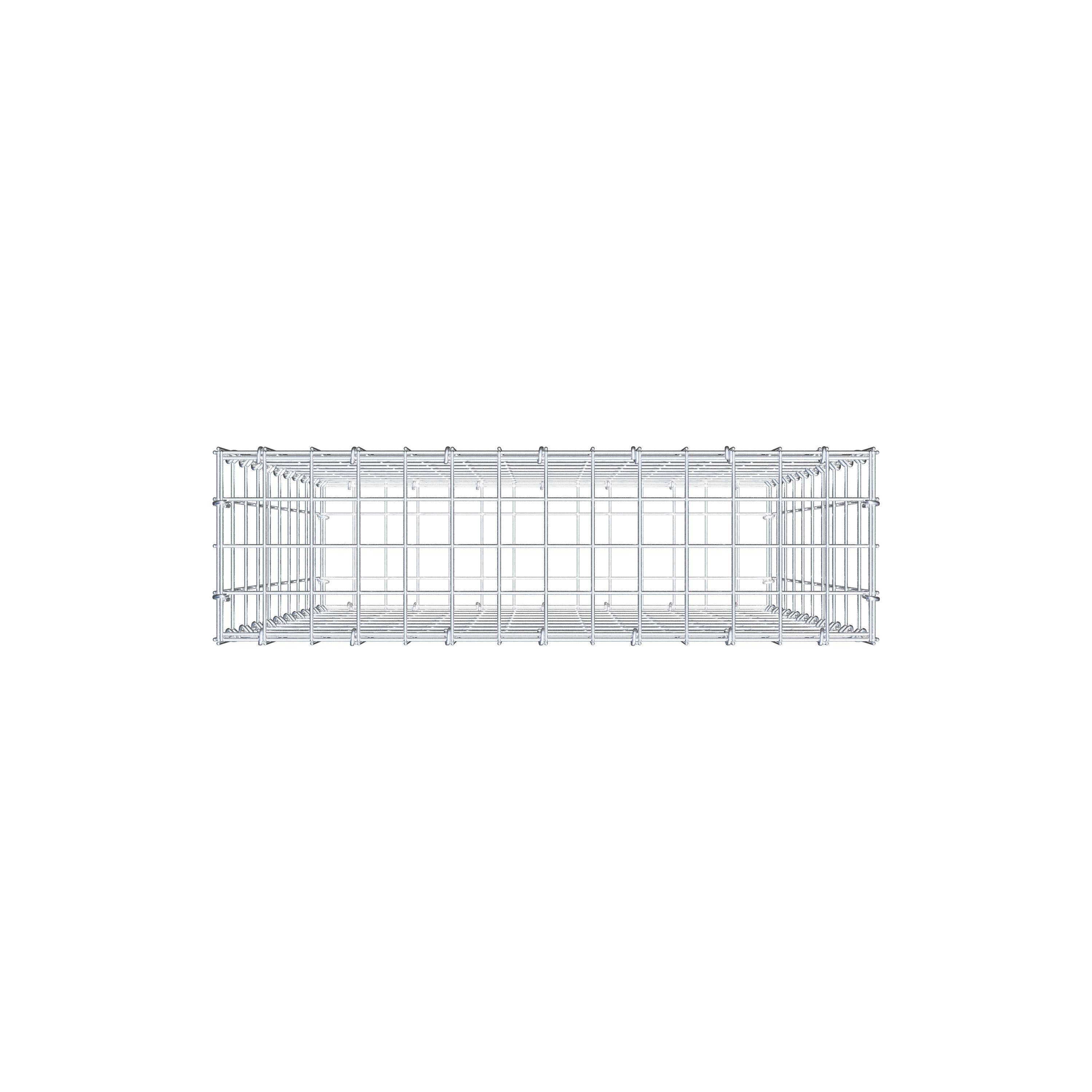 Gabion 100 cm x 70 cm x 20 cm (L x H x D), maskestørrelse 5 cm x 10 cm, C-ring