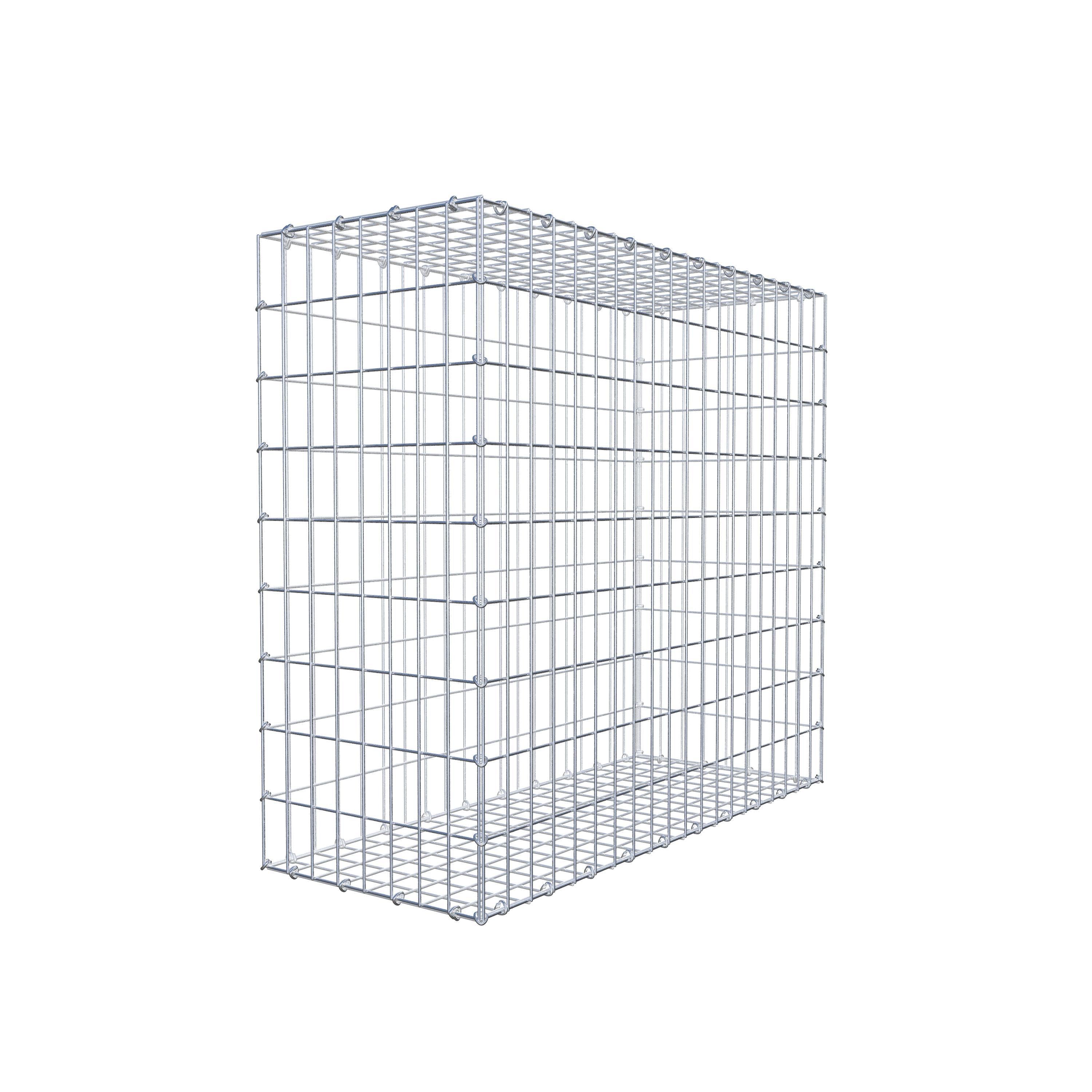 Gabion 100 cm x 90 cm x 40 cm (L x H x D), maskestørrelse 5 cm x 10 cm, C-ring