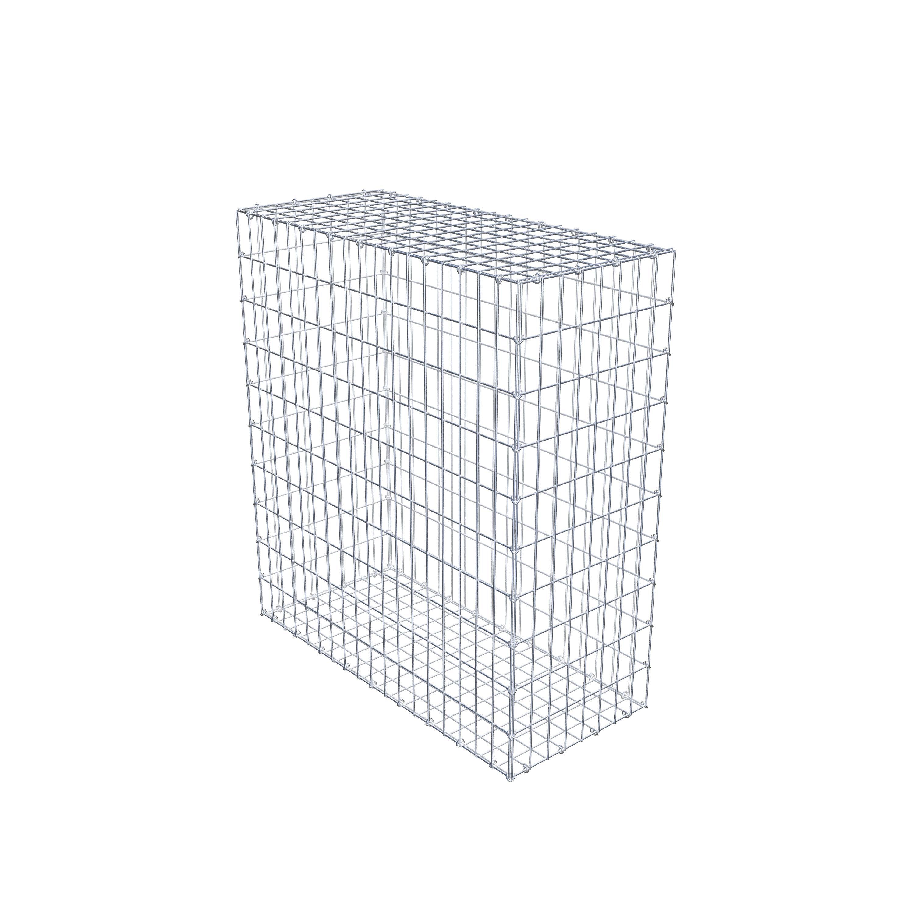 Gabion 100 cm x 90 cm x 40 cm (L x H x D), maskestørrelse 5 cm x 10 cm, C-ring