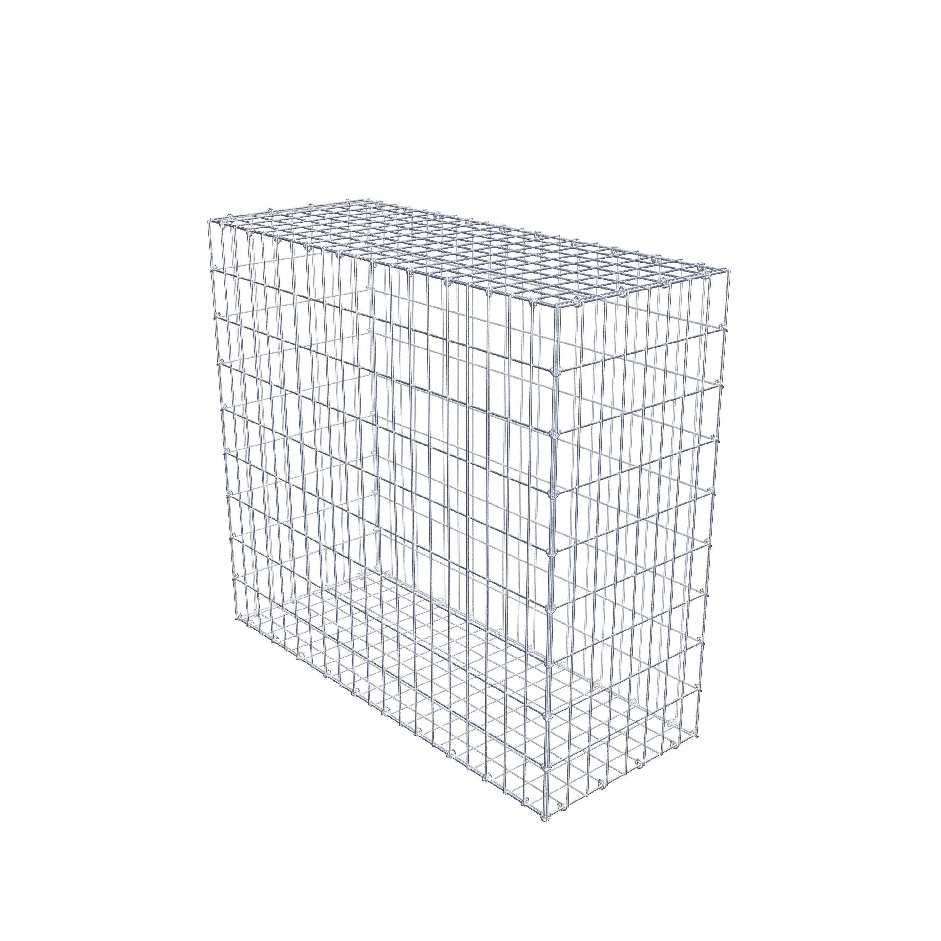 Gabion 100 cm x 90 cm x 40 cm (L x H x D), maskestørrelse 5 cm x 10 cm, C-ring