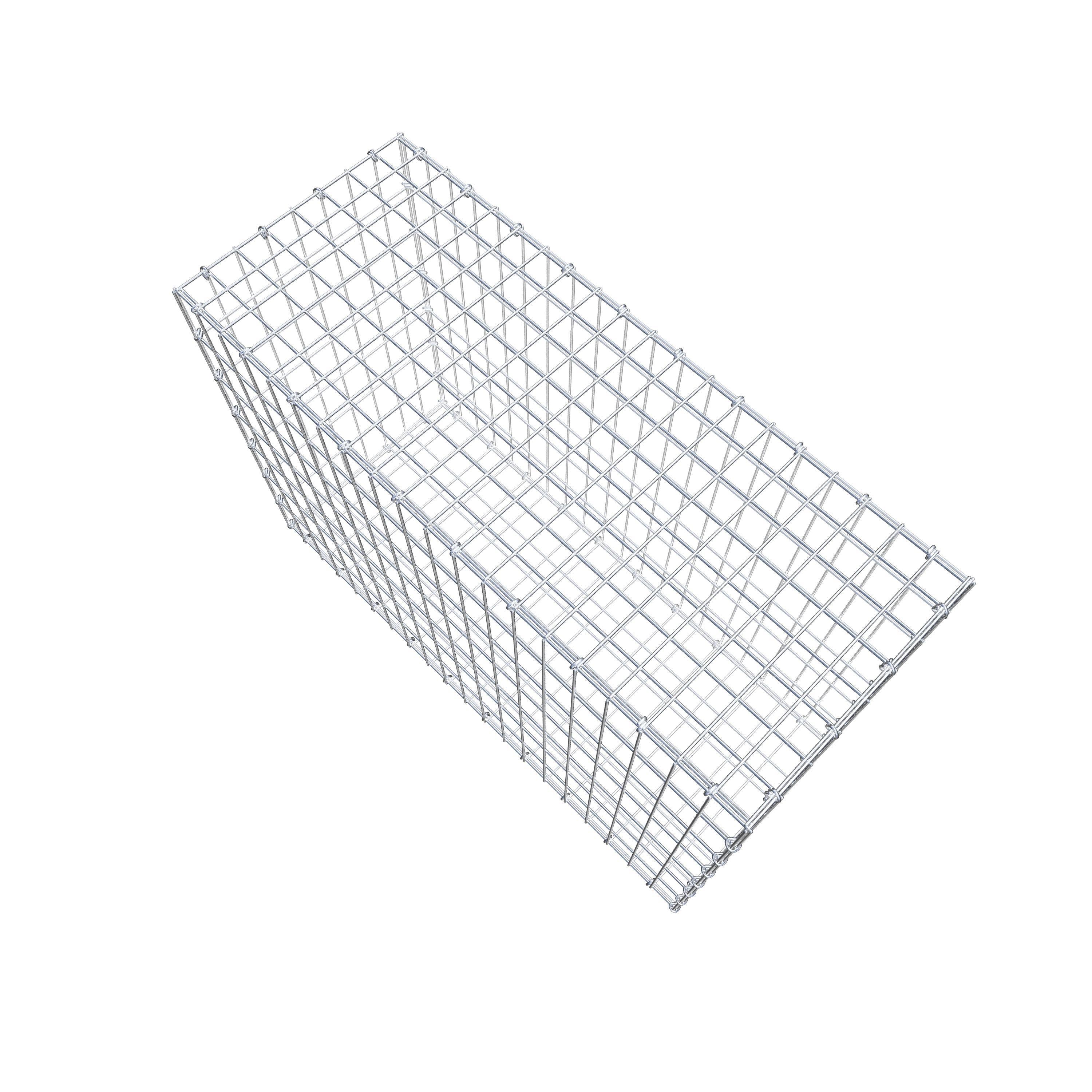 Gabion 100 cm x 70 cm x 40 cm (L x H x D), maskestørrelse 5 cm x 10 cm, C-ring