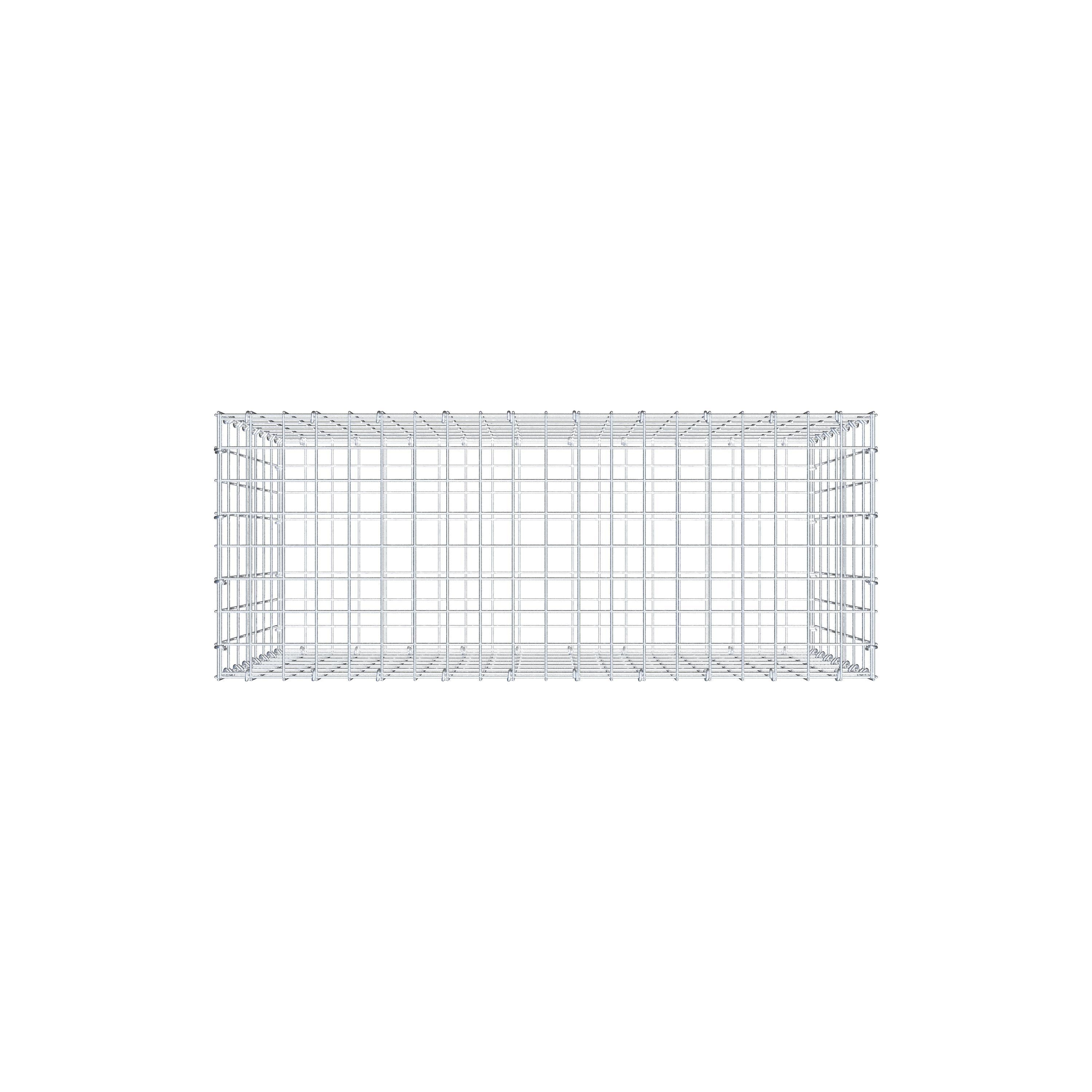 Gabion 100 cm x 70 cm x 40 cm (L x H x D), maskestørrelse 5 cm x 10 cm, C-ring