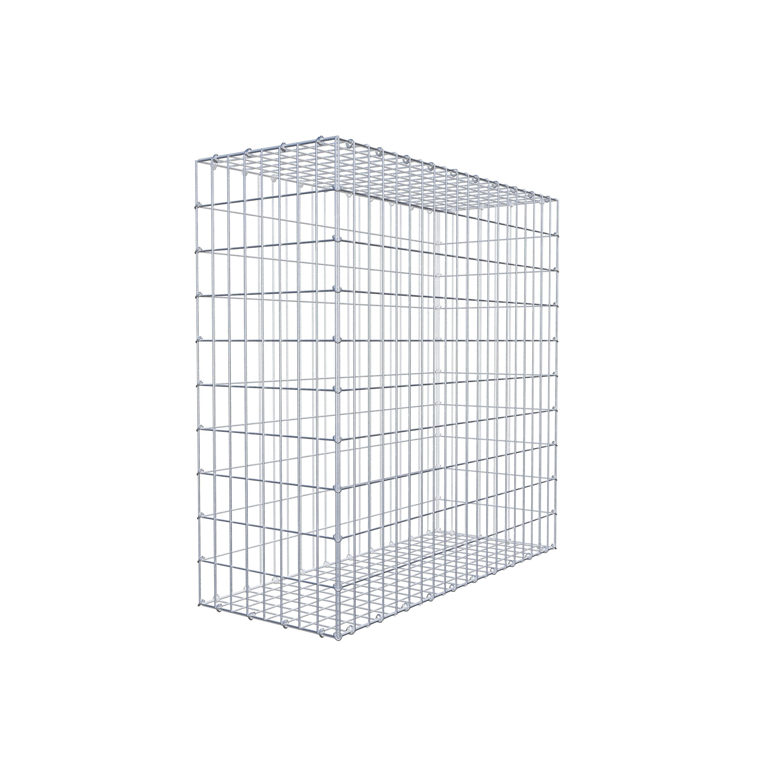 Gabion 100 cm x 100 cm x 40 cm (L x H x D), maskestørrelse 5 cm x 10 cm, C-ring