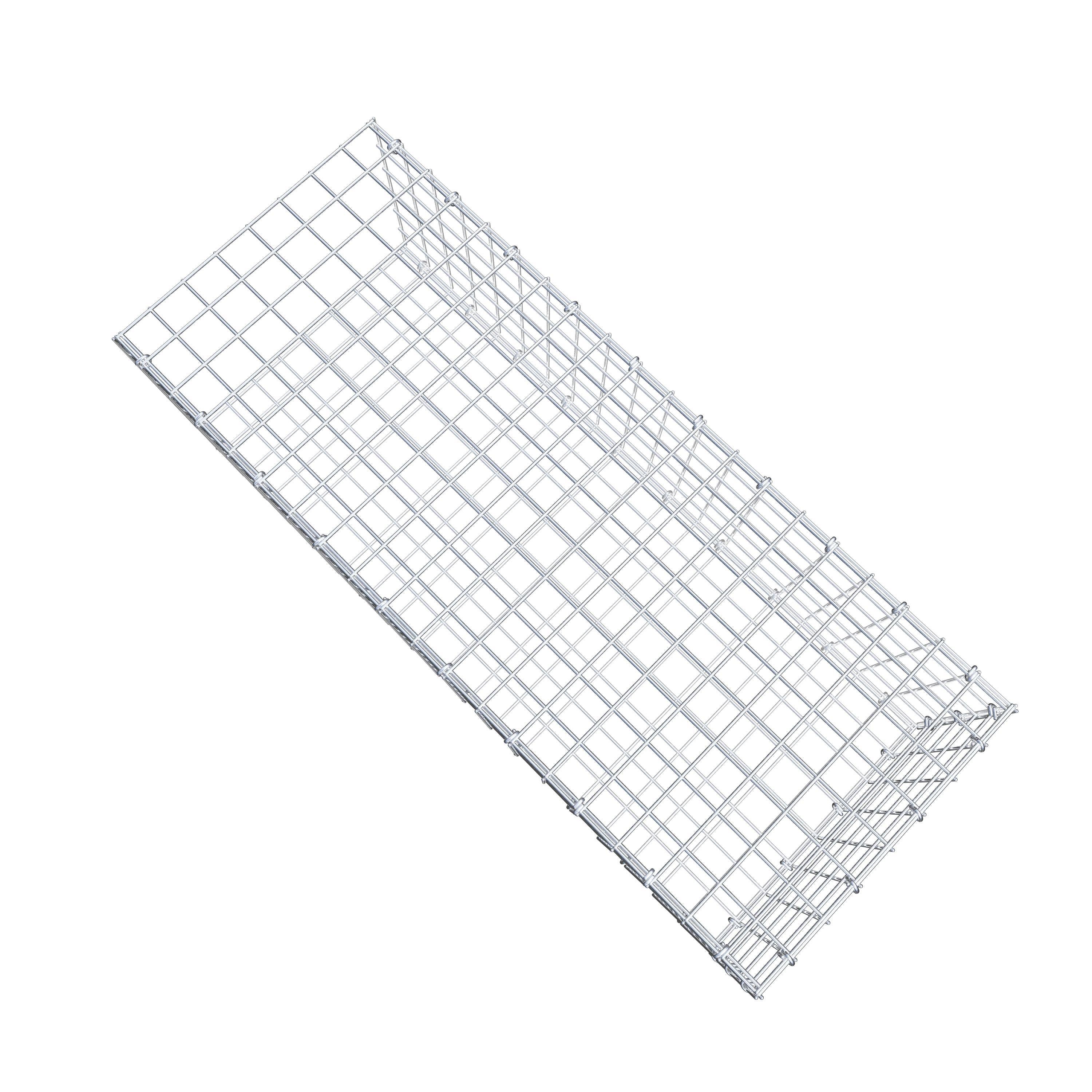 Anbaugabione Typ 2 100 cm x 30 cm x 40 cm (L x H x T), Maschenweite 5 cm x 5 cm, C-Ring