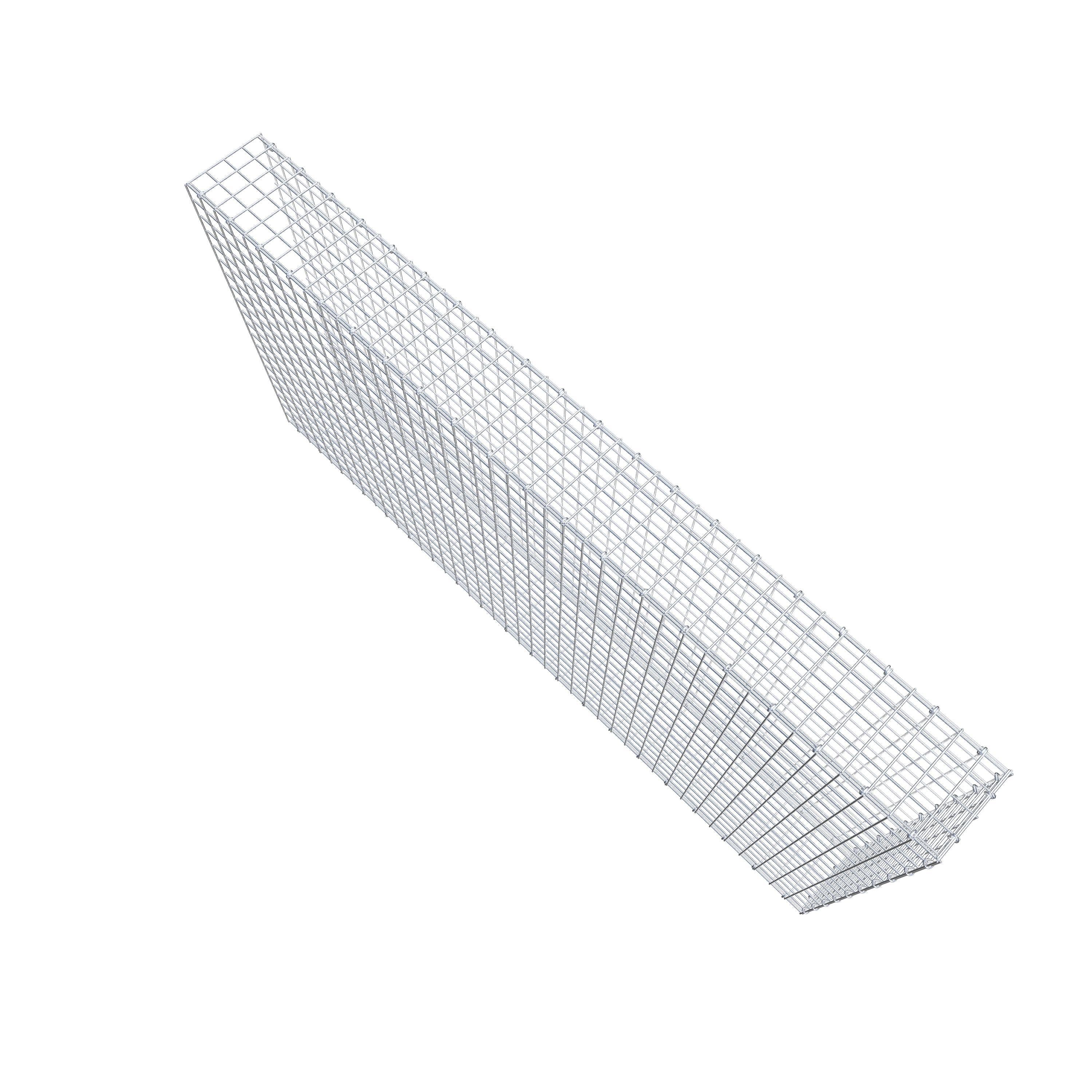 Anbaugabione Typ 2 200 cm x 100 cm x 20 cm (L x H x T), Maschenweite 5 cm x 5 cm, C-Ring