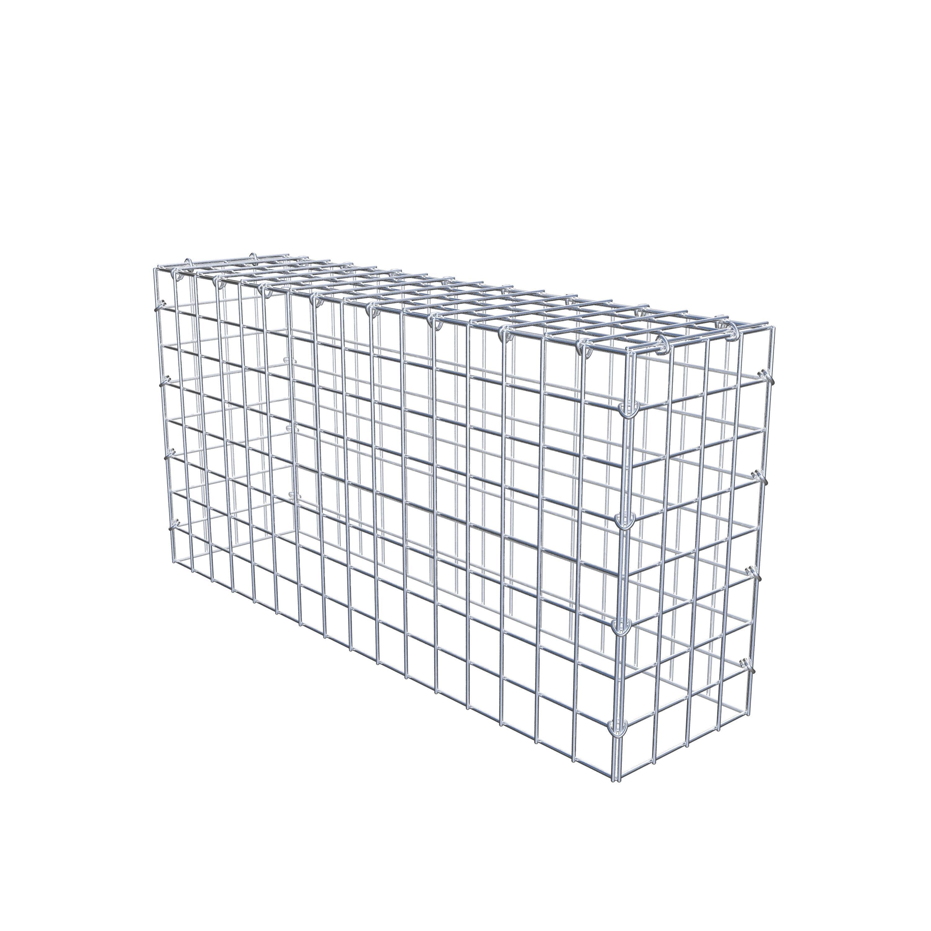 Mounted gabion type 3 80 cm x 40 cm x 20 cm (L x H x D), mesh size 5 cm x 5 cm, C-ring