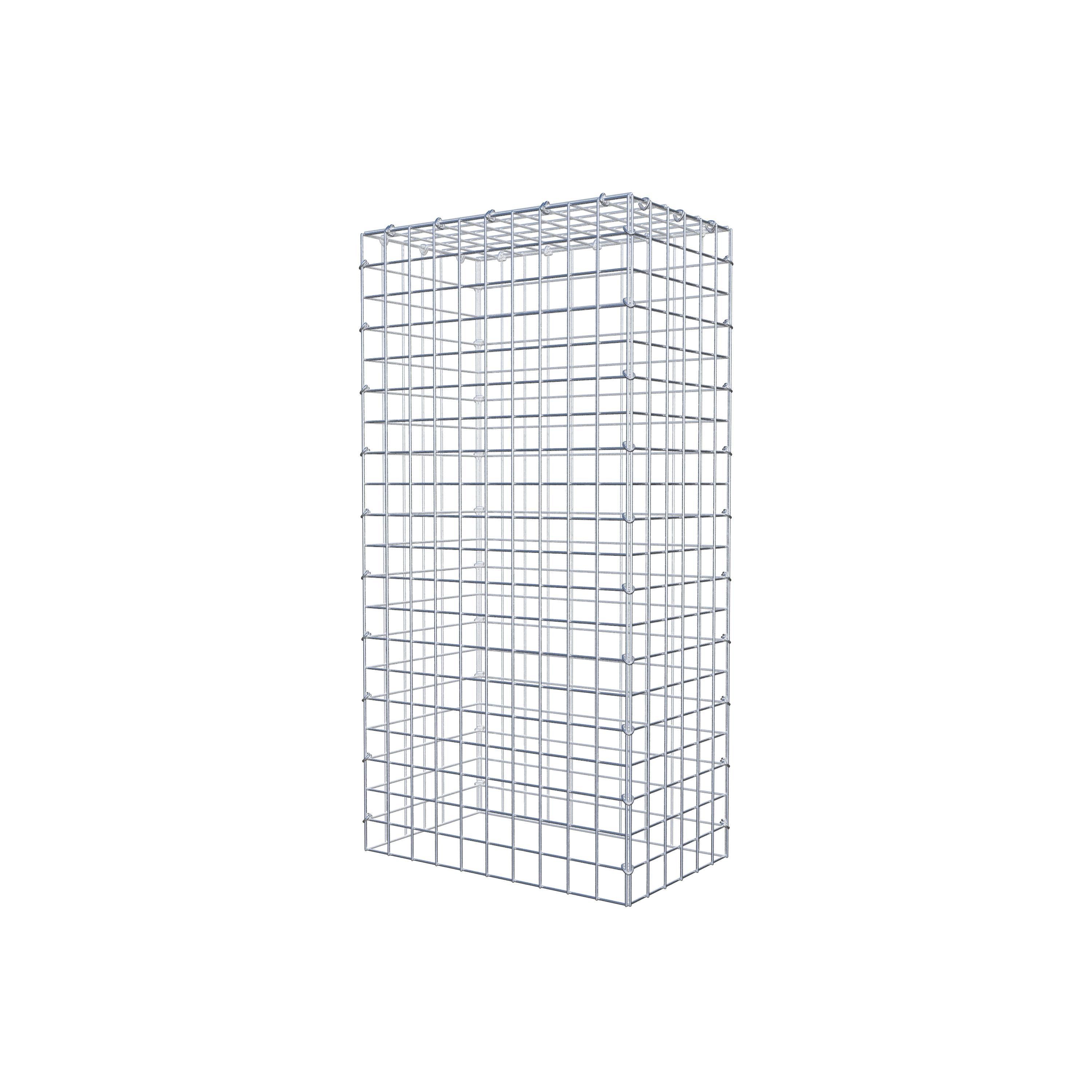 Mounted gabion type 3 100 cm x 30 cm x 50 cm (L x H x D), mesh size 5 cm x 5 cm, C-ring