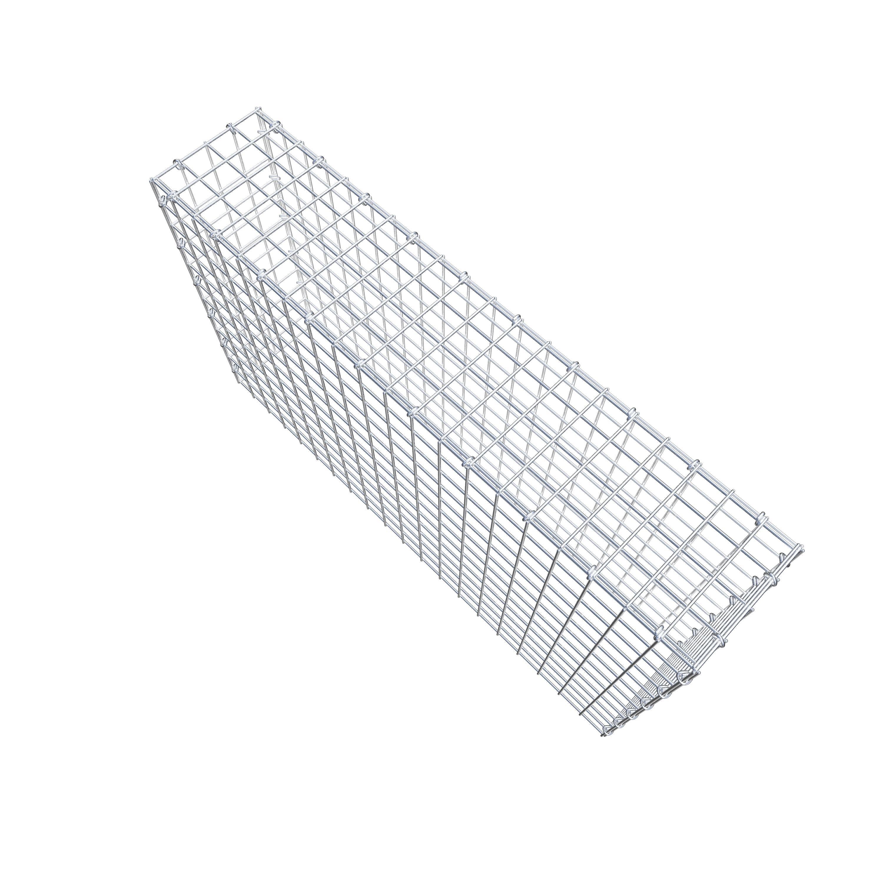 Mounted gabion type 3 100 cm x 60 cm x 20 cm (L x H x D), mesh size 5 cm x 5 cm, C-ring