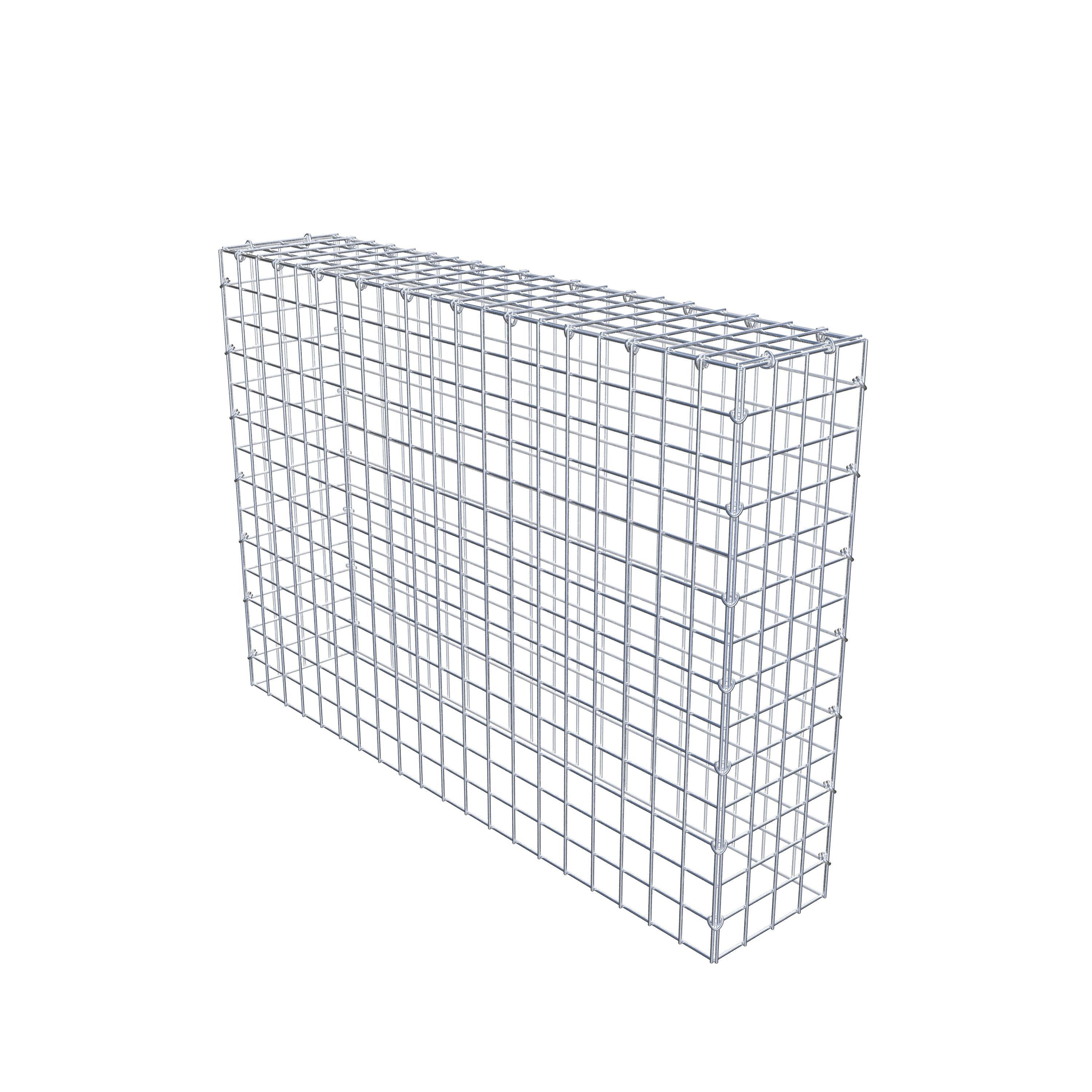 Mounted gabion type 3 100 cm x 70 cm x 20 cm (L x H x D), mesh size 5 cm x 5 cm, C-ring