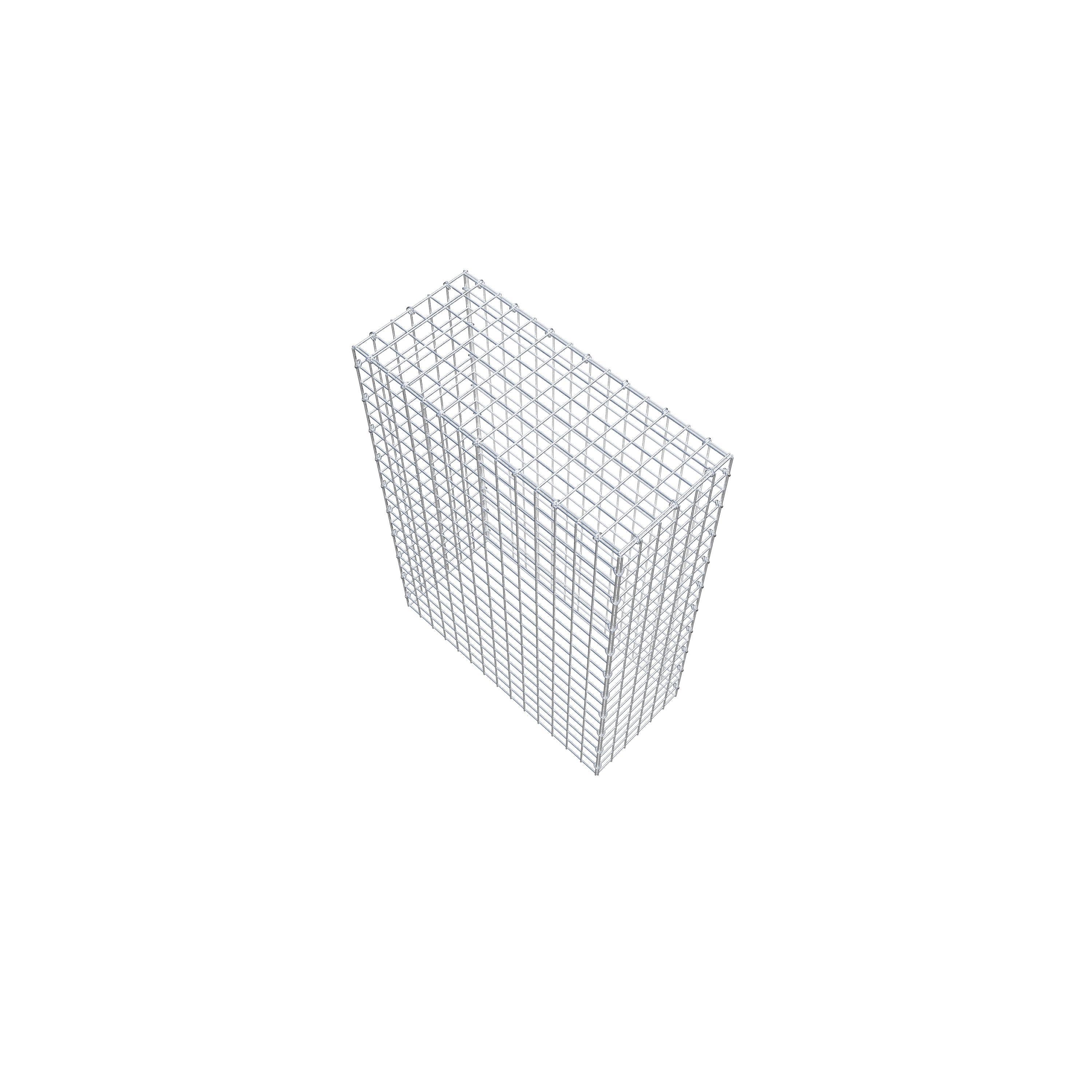 Mounted gabion type 3 100 cm x 70 cm x 30 cm (L x H x D), mesh size 5 cm x 5 cm, C-ring