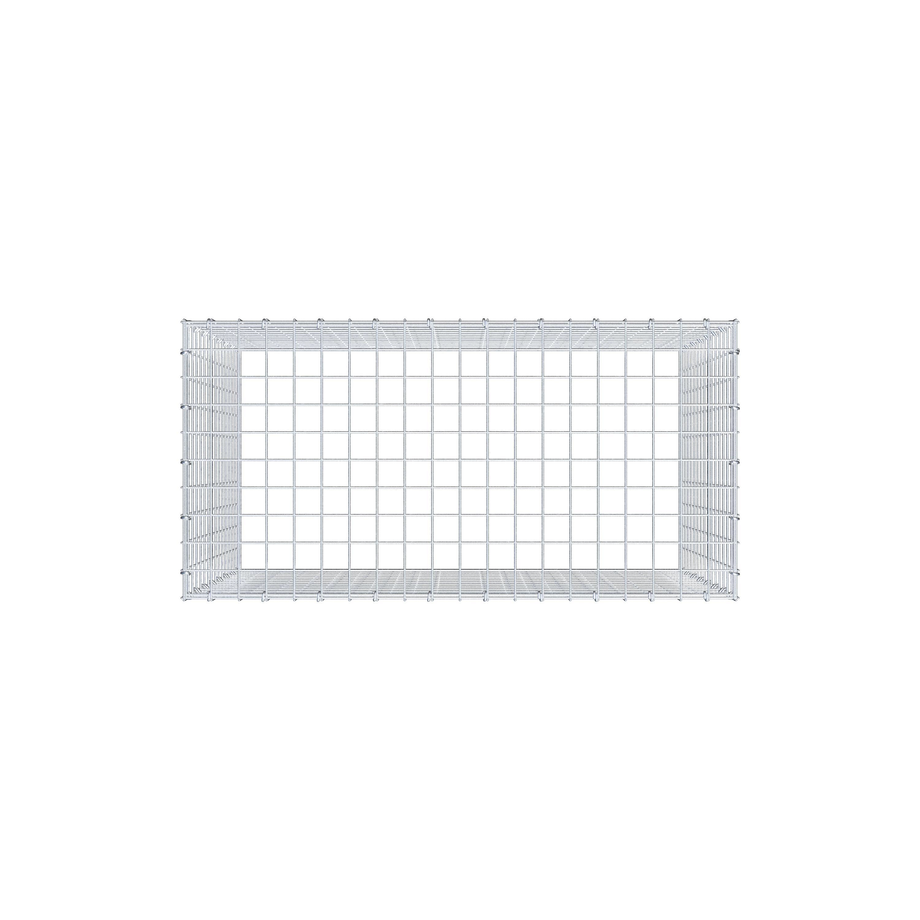 Anbaugabione Typ 3 100 cm x 80 cm x 50 cm (L x H x T), Maschenweite 5 cm x 5 cm, C-Ring