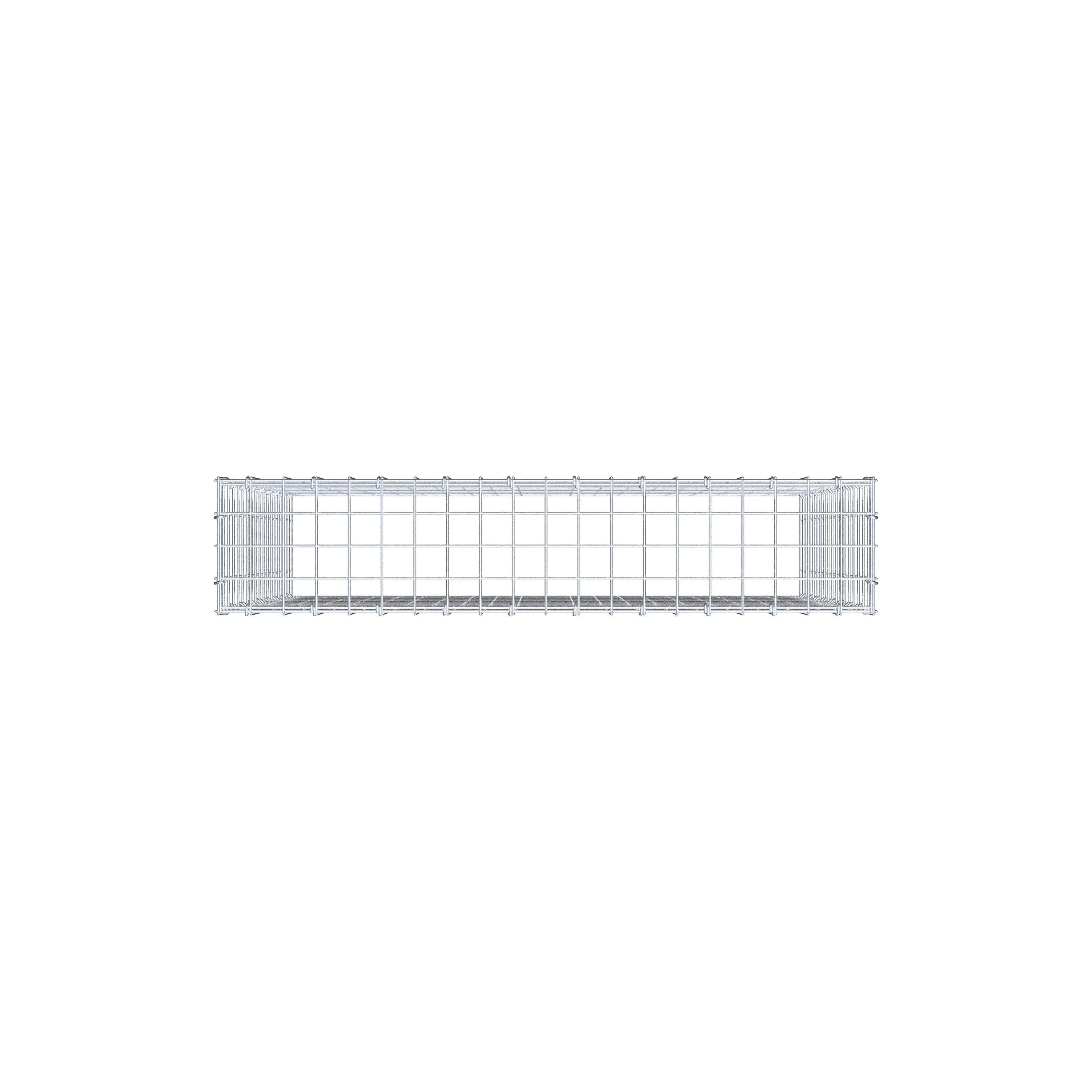 Anbaugabione Typ 3 100 cm x 90 cm x 20 cm (L x H x T), Maschenweite 5 cm x 5 cm, C-Ring