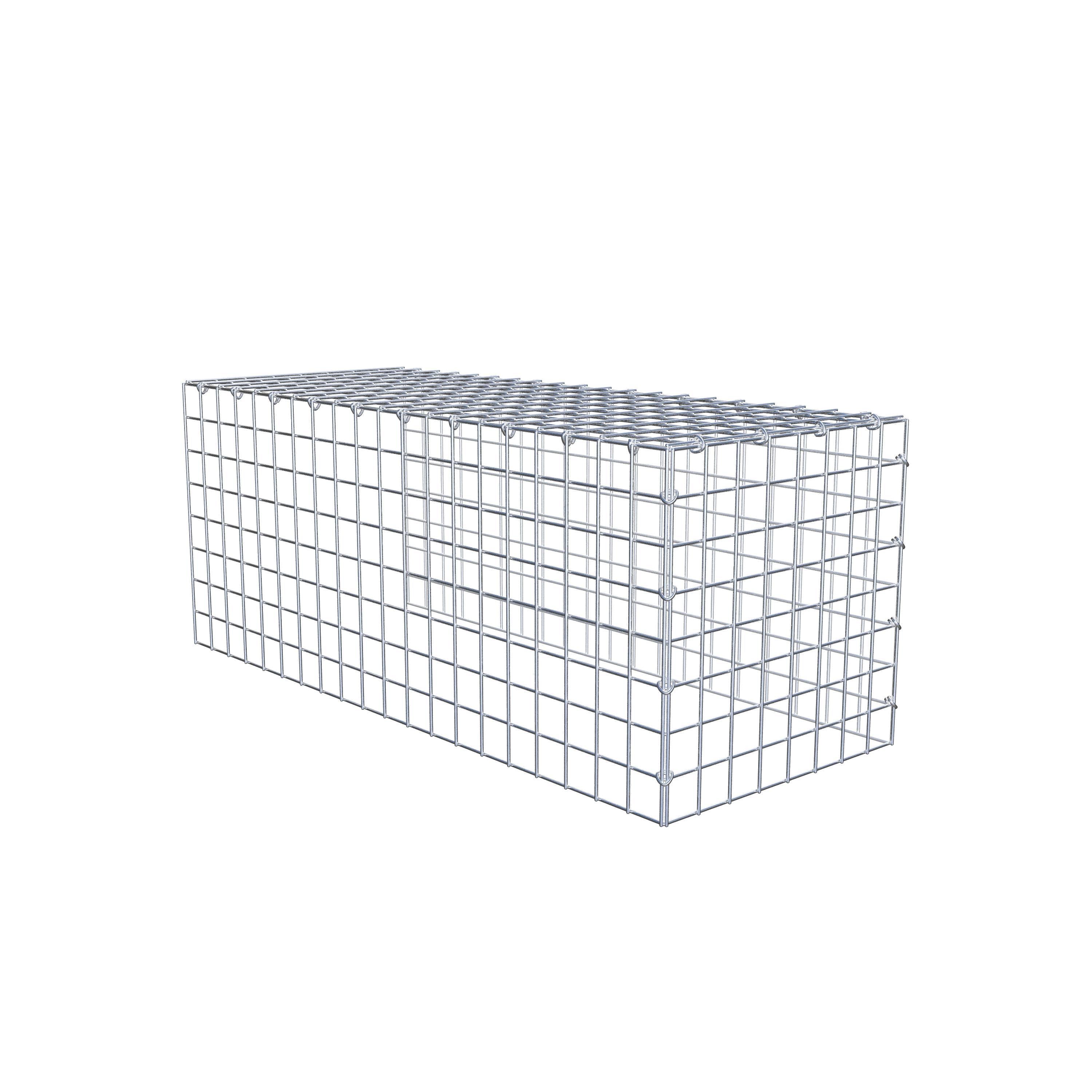 Mounted gabion type 4 100 cm x 40 cm x 40 cm (L x H x D), mesh size 5 cm x 5 cm, C-ring