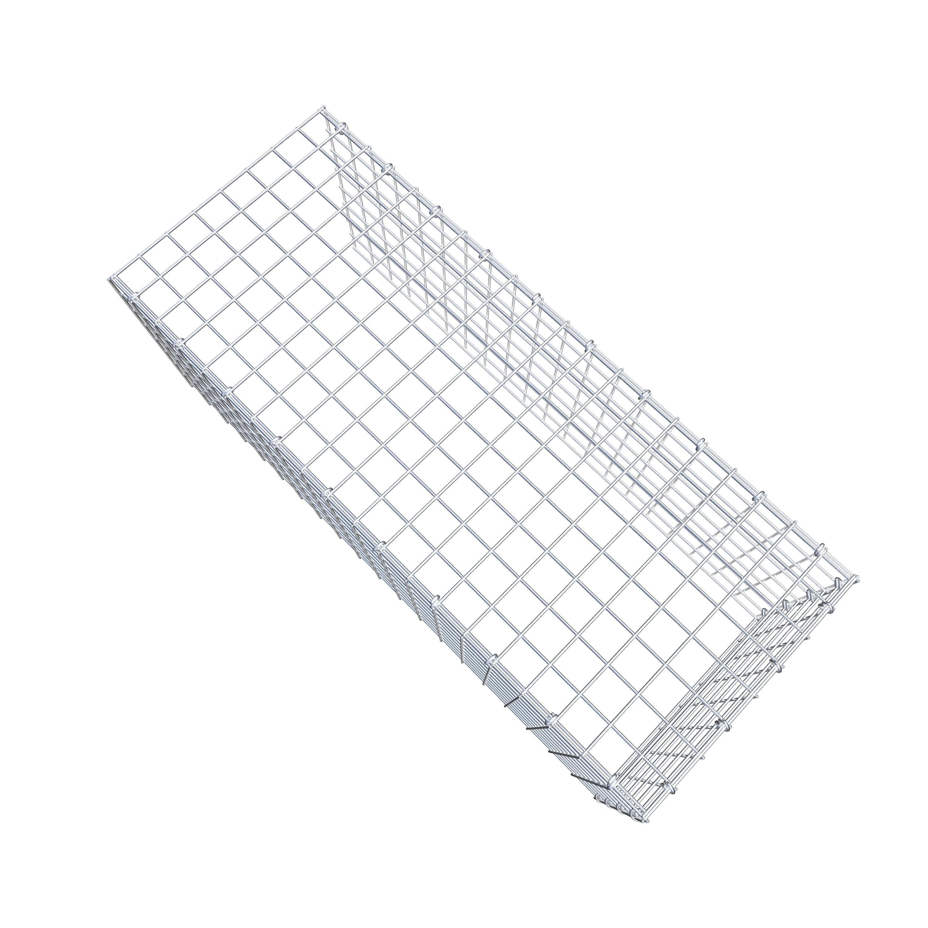 Mounted gabion type 4 100 cm x 40 cm x 40 cm (L x H x D), mesh size 5 cm x 5 cm, C-ring