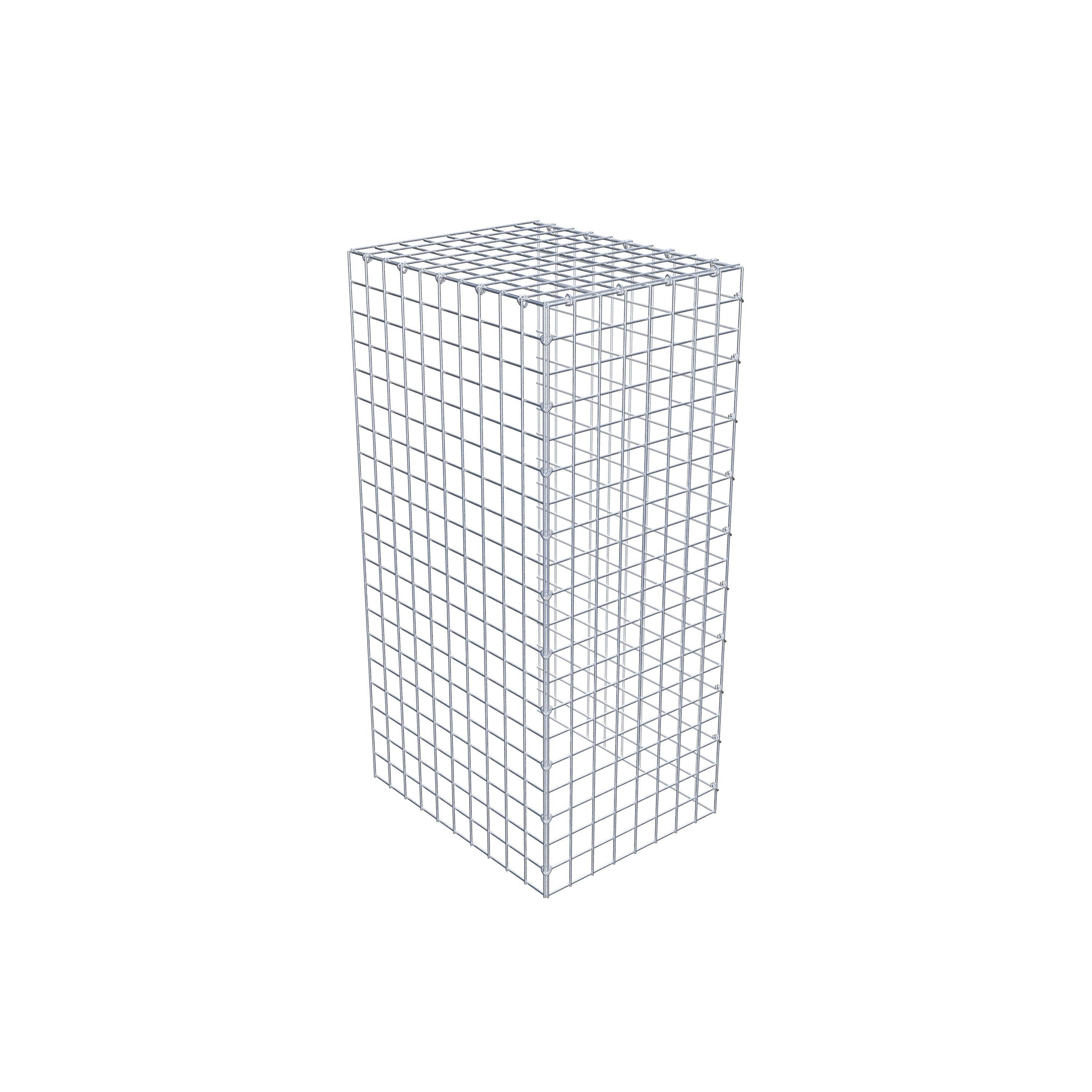 Monteret gabion type 4 100 cm x 50 cm x 40 cm (L x H x D), maskestørrelse 5 cm x 5 cm, C-ring