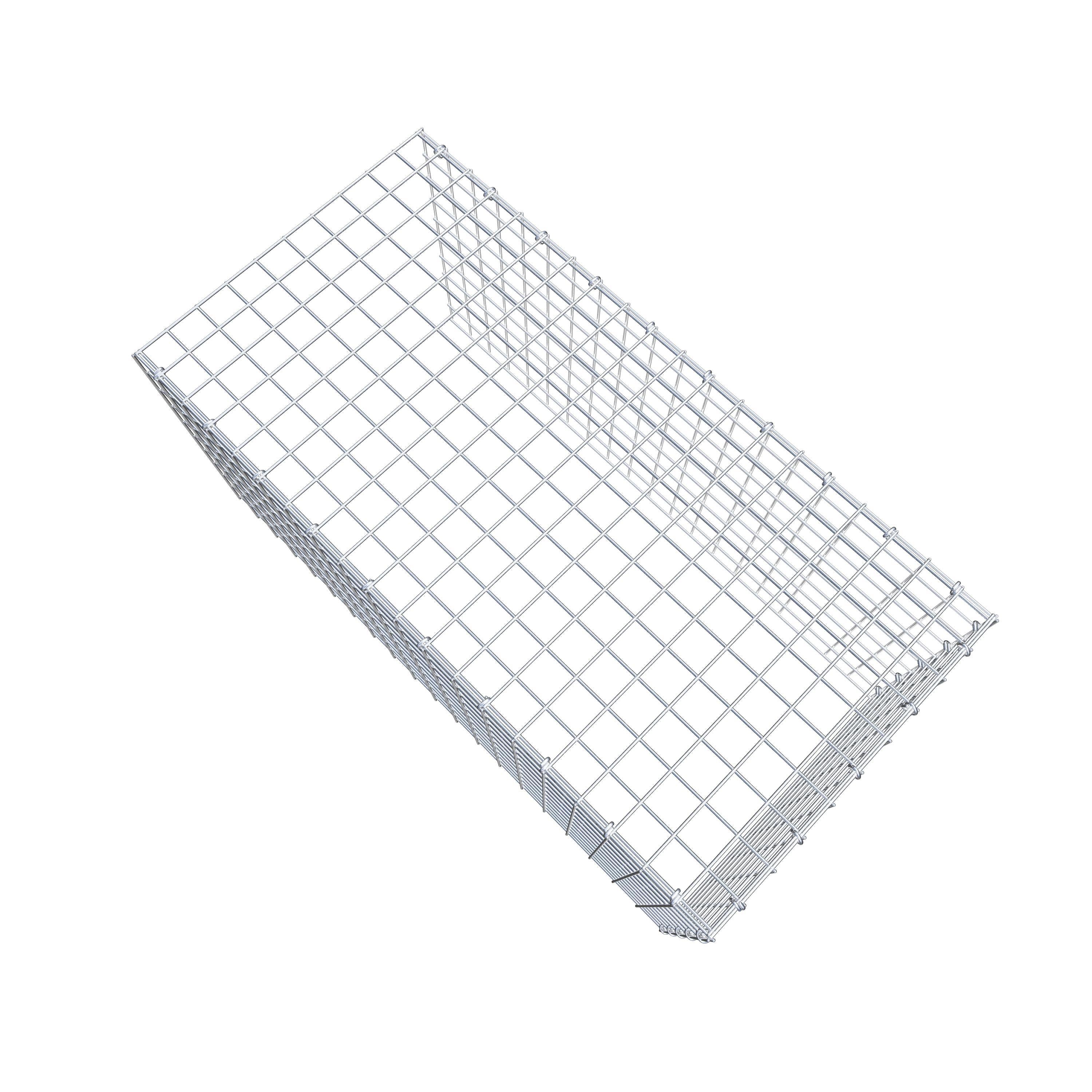 Mounted gabion type 4 100 cm x 50 cm x 50 cm (L x H x D), mesh size 5 cm x 5 cm, C-ring