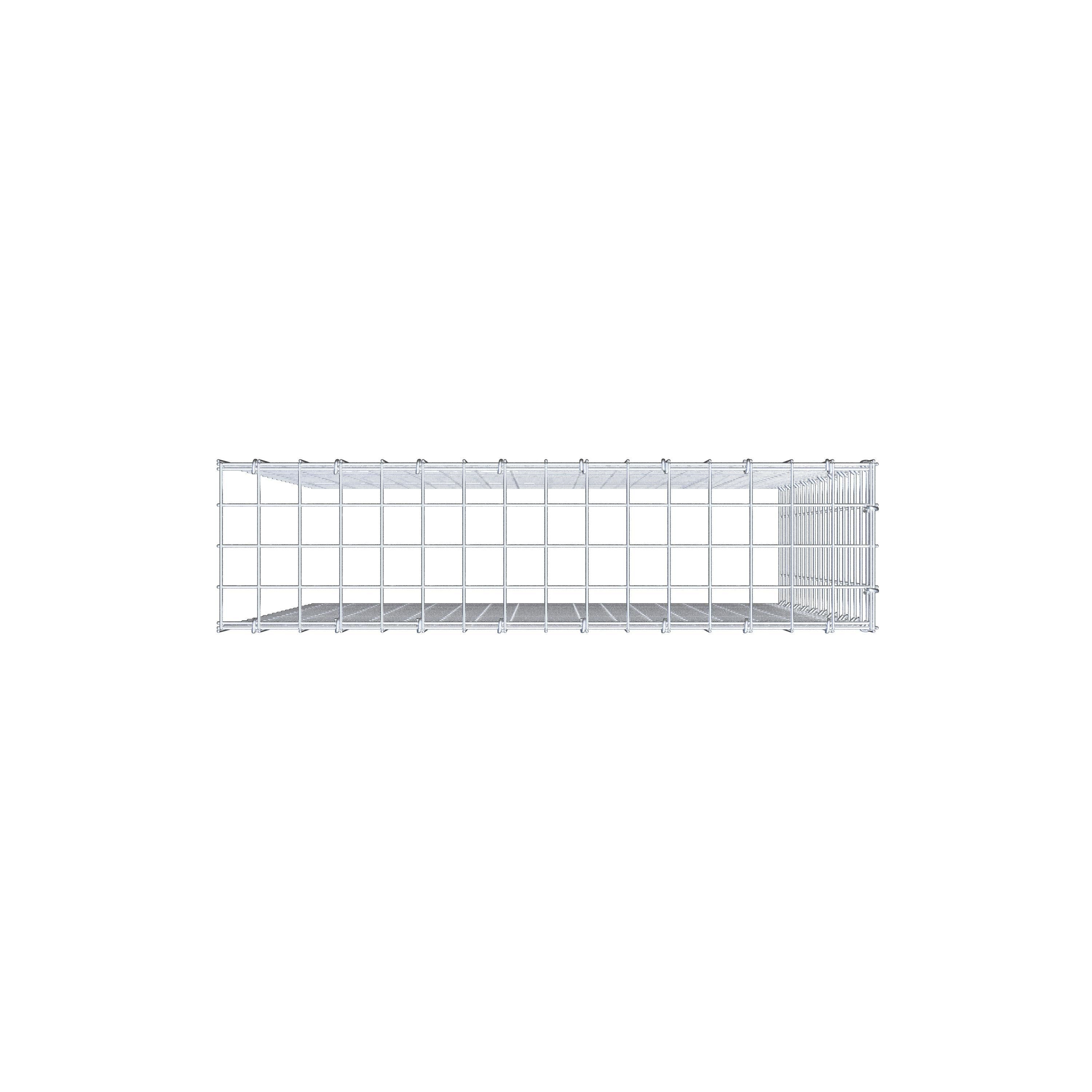 Anbaugabione Typ 4 100 cm x 80 cm x 20 cm (L x H x T), Maschenweite 5 cm x 5 cm, C-Ring