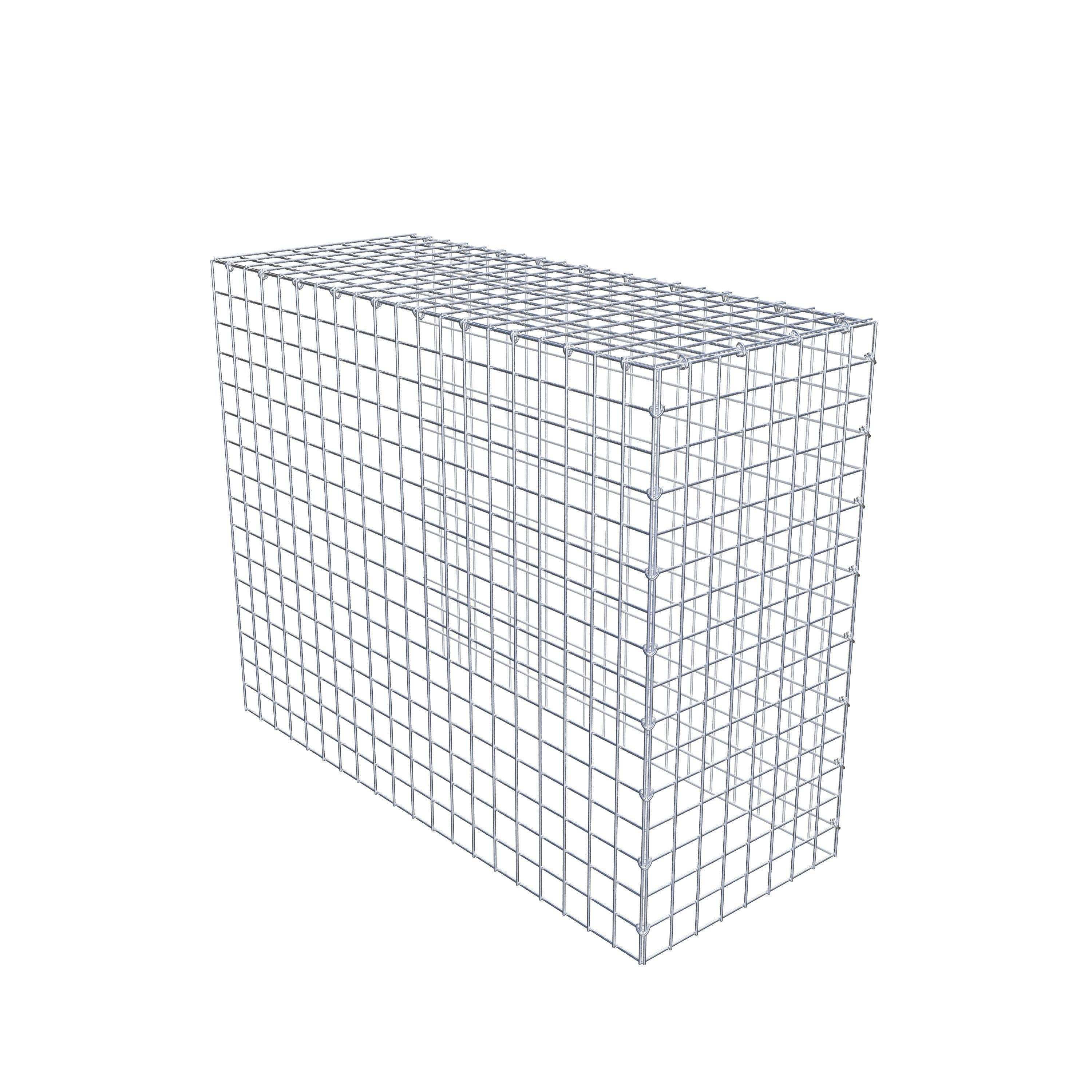 Mounted gabion type 4 100 cm x 80 cm x 40 cm (L x H x D), mesh size 5 cm x 5 cm, C-ring