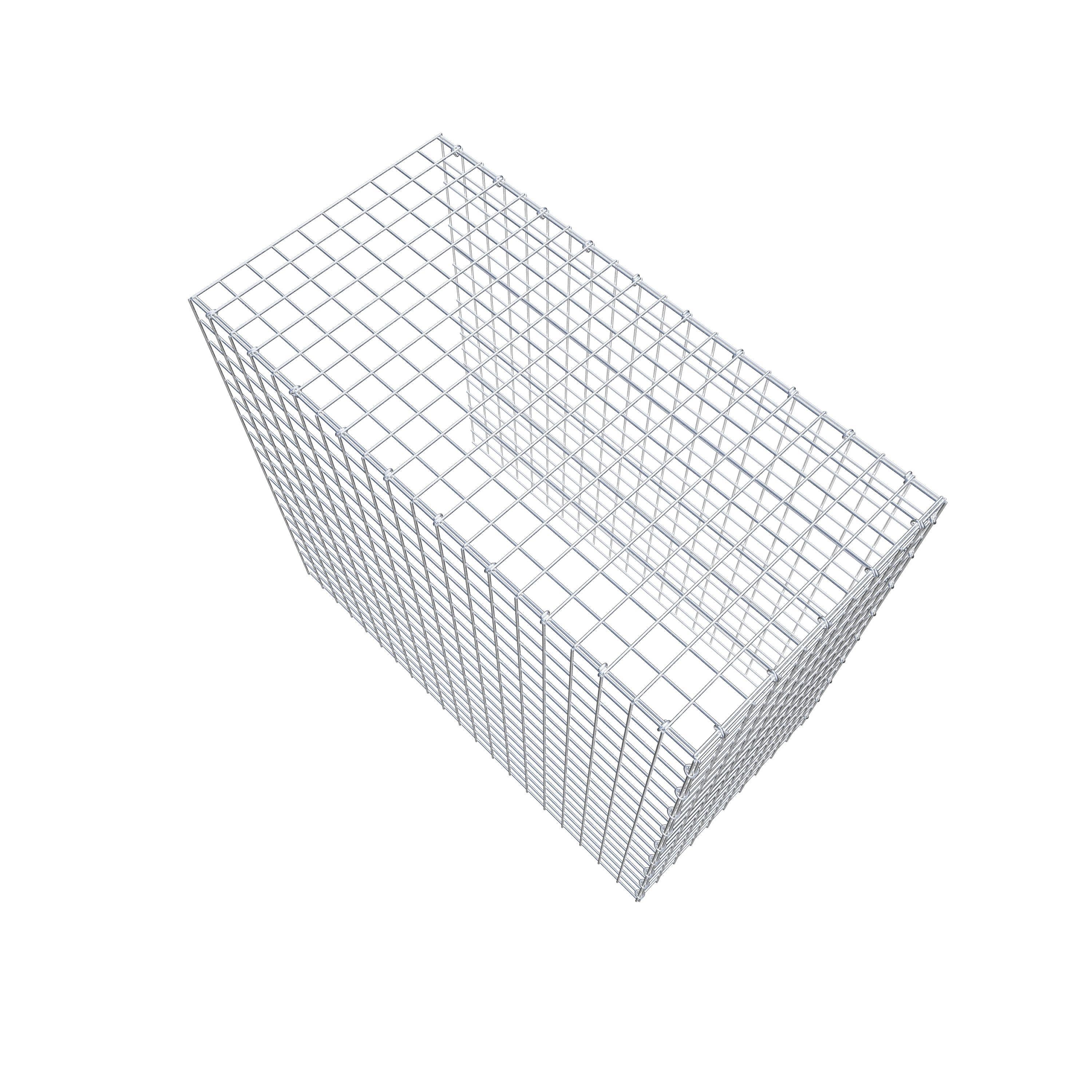 Mounted gabion type 4 100 cm x 90 cm x 50 cm (L x H x D), mesh size 5 cm x 5 cm, C-ring