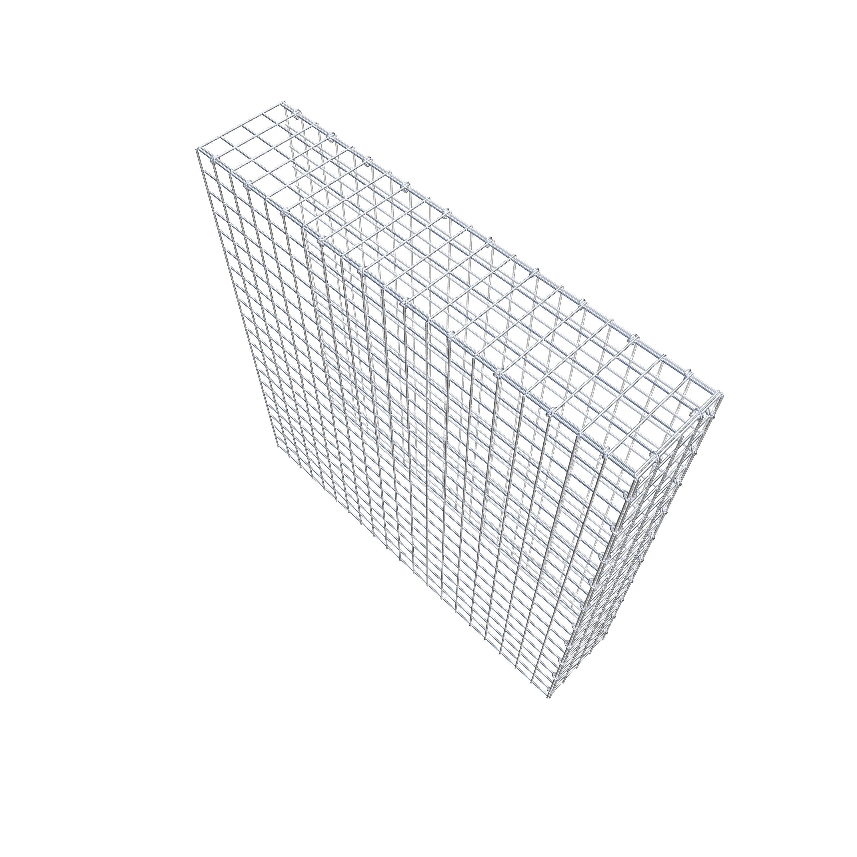 Anbaugabione Typ 4 100 cm x 100 cm x 20 cm (L x H x T), Maschenweite 5 cm x 5 cm, C-Ring