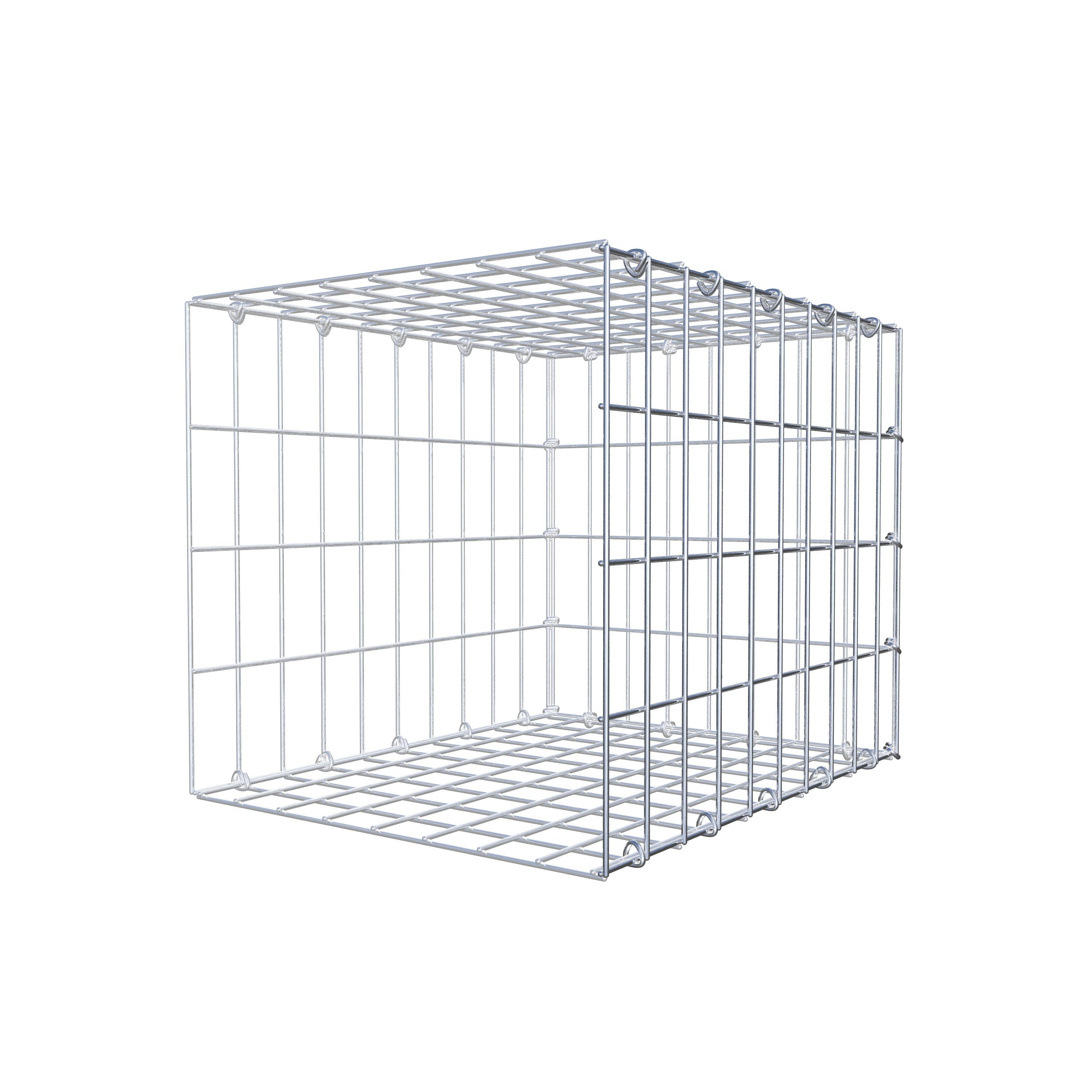 Monteret gabion type 2 50 cm x 40 cm x 40 cm, maskestørrelse 5 cm x 10 cm, C-ring