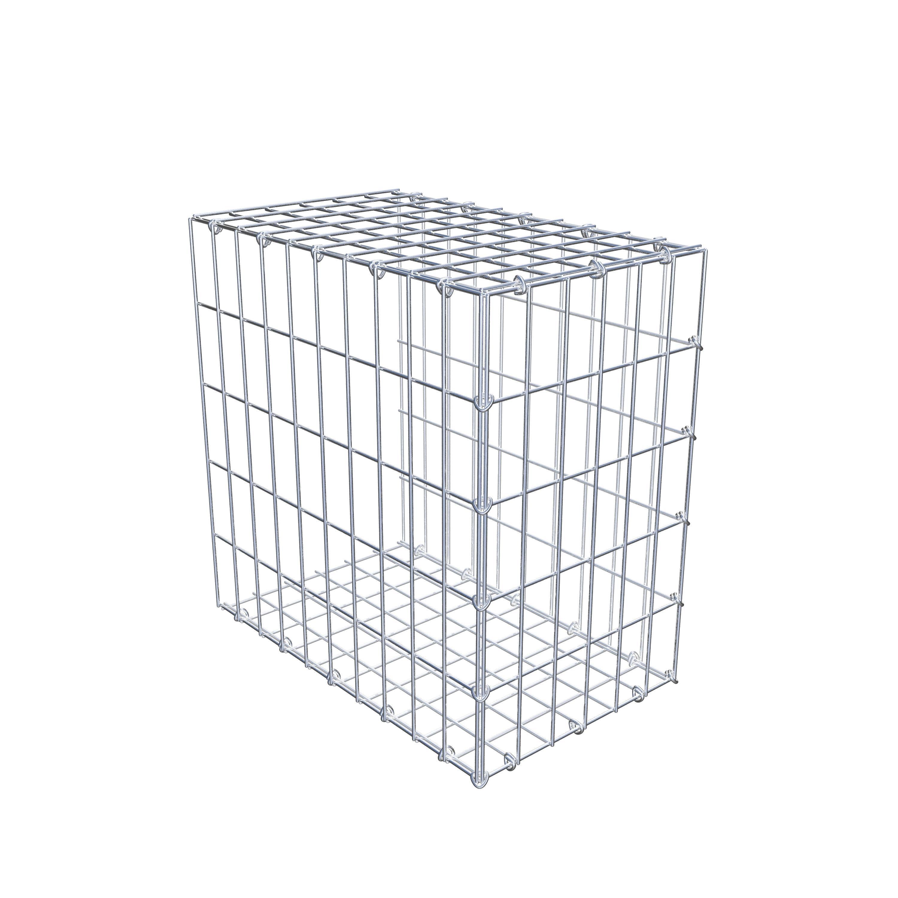 Monteret gabion type 2 50 cm x 50 cm x 30 cm, maskestørrelse 5 cm x 10 cm, C-ring