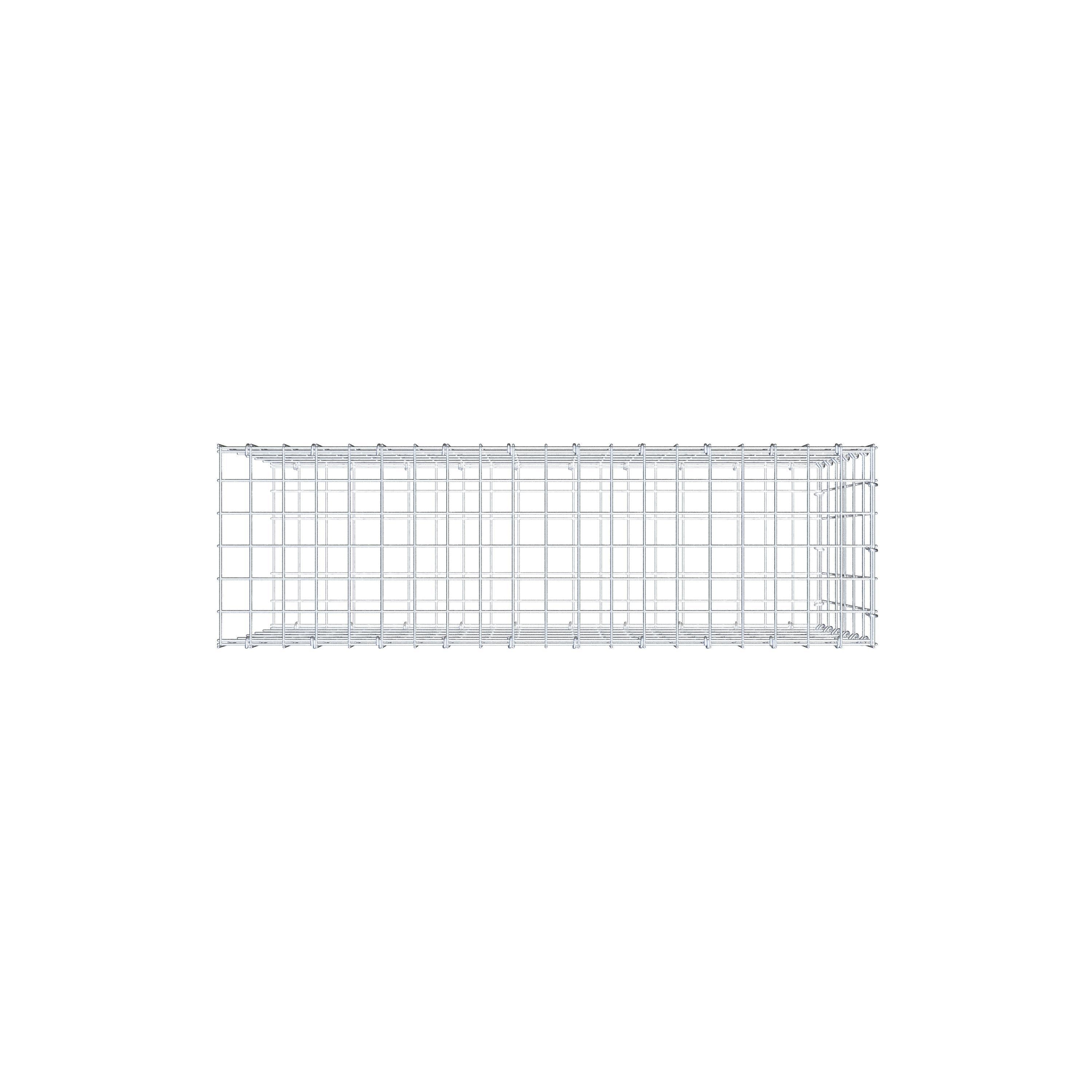 Anbaugabione Typ 2 100 cm x 60 cm x 30 cm, Maschenweite 5 cm x 10 cm, C-Ring