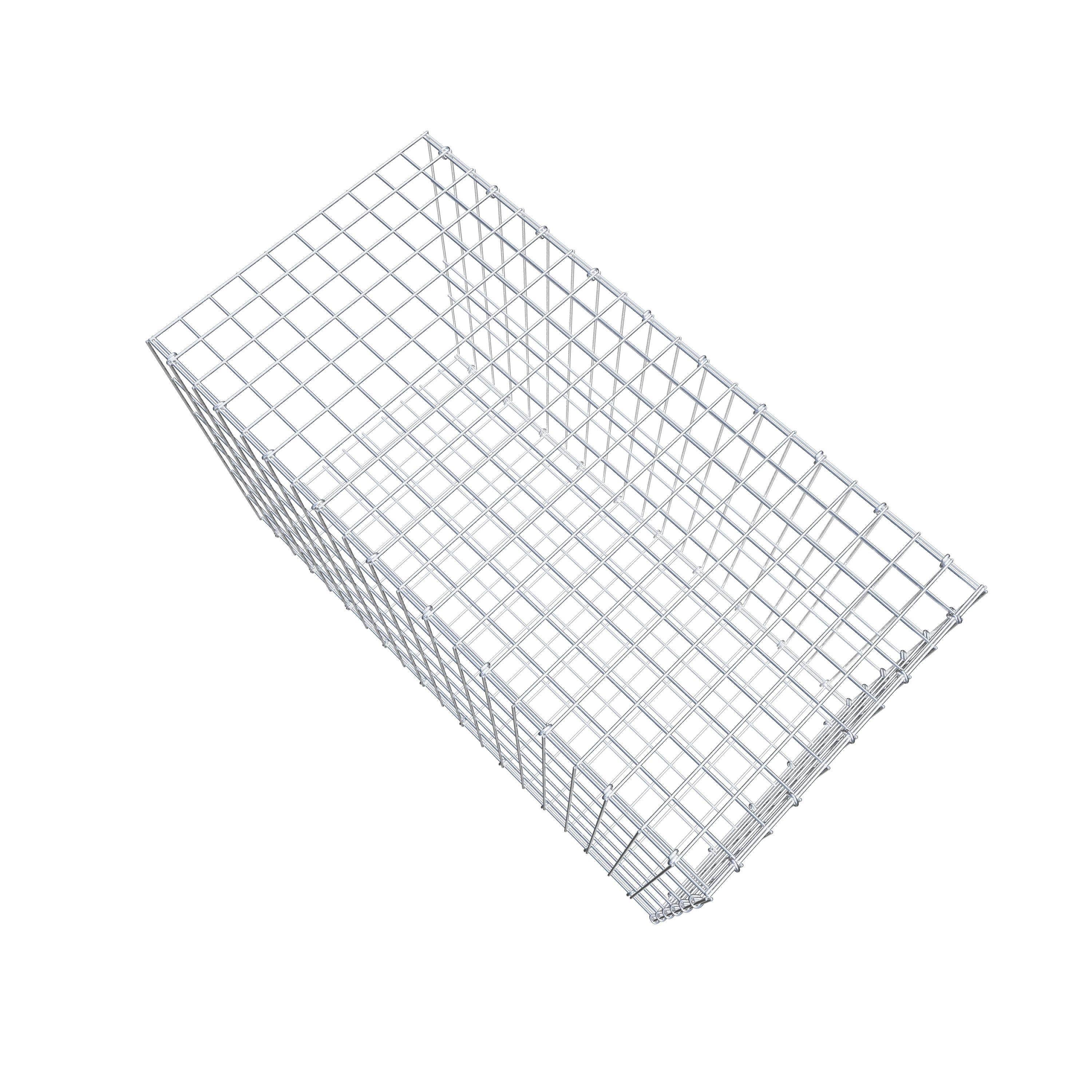 Anbaugabione Typ 2 100 cm x 60 cm x 50 cm, Maschenweite 5 cm x 10 cm, C-Ring