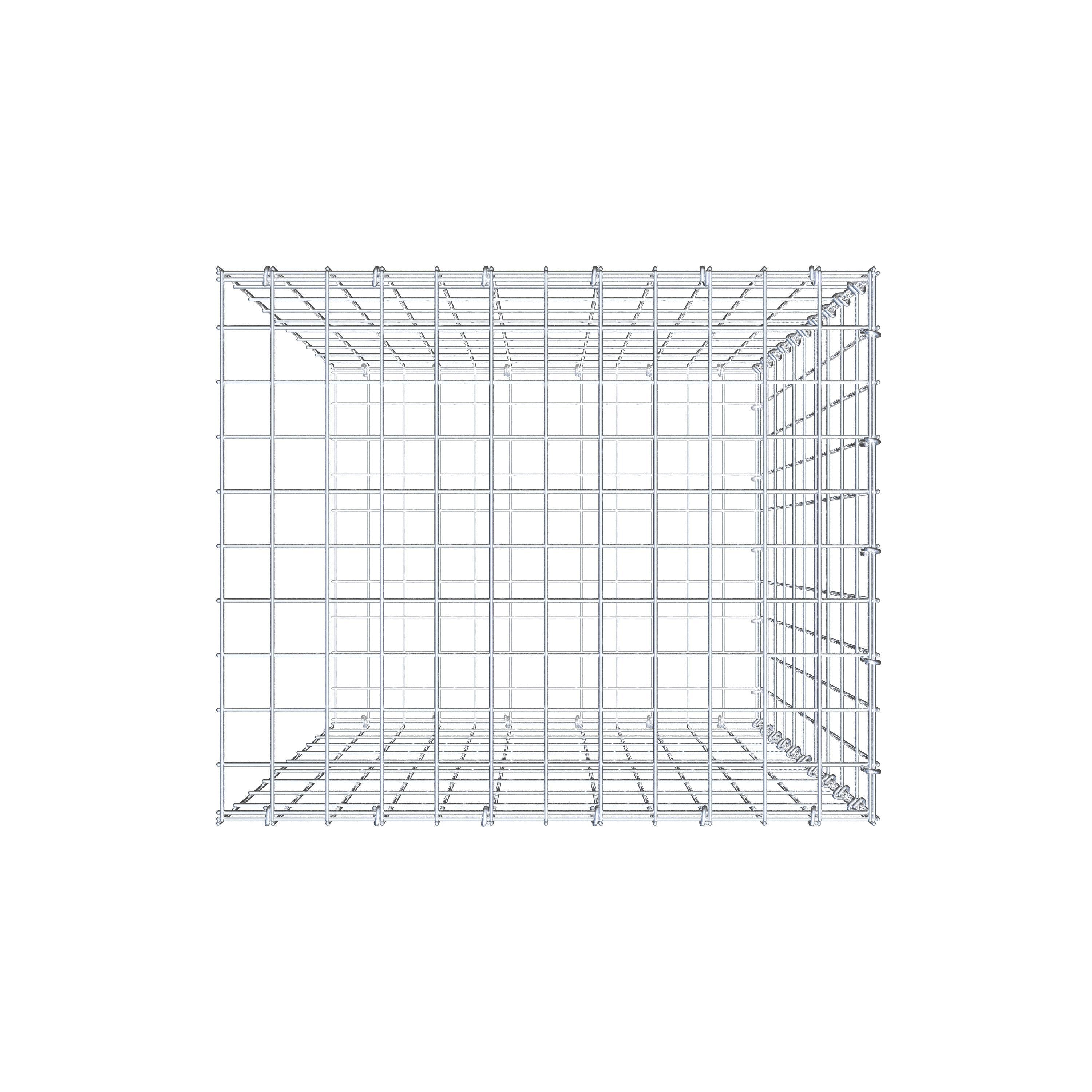 Anbaugabione Typ 2 100 cm x 60 cm x 50 cm, Maschenweite 5 cm x 10 cm, C-Ring