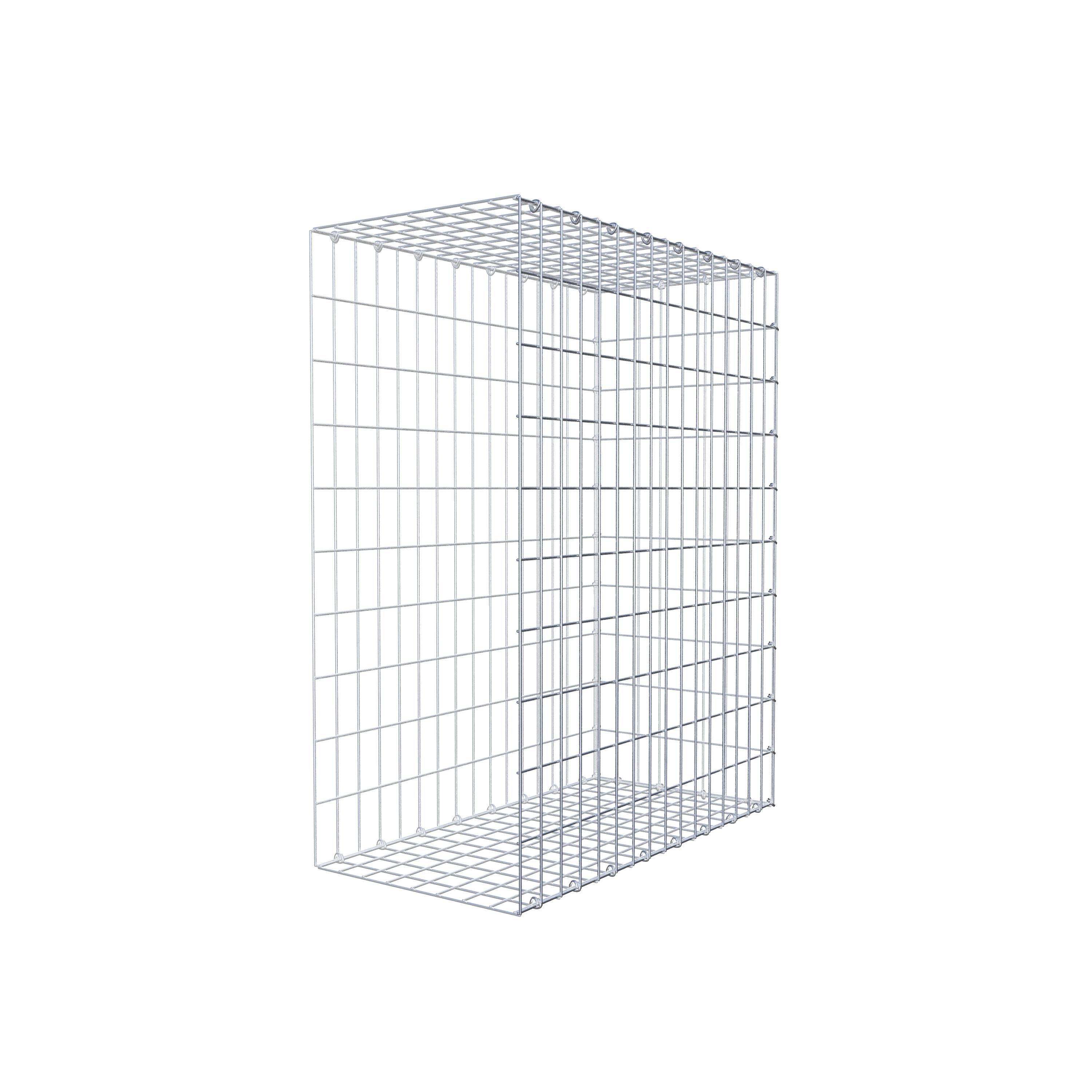 Monteret gabion type 2 100 cm x 80 cm x 40 cm, maskestørrelse 5 cm x 10 cm, C-ring