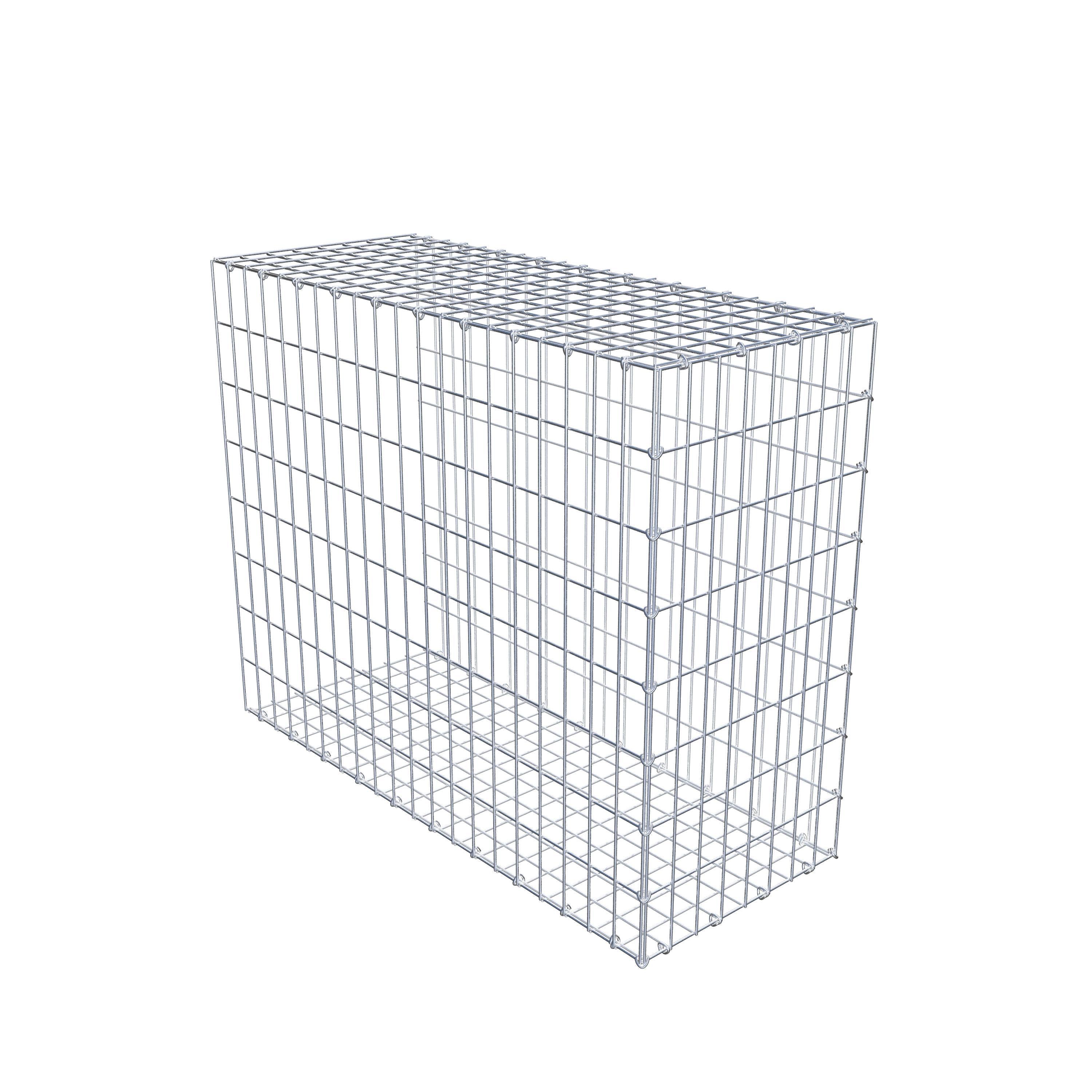 Monteret gabion type 2 100 cm x 80 cm x 40 cm, maskestørrelse 5 cm x 10 cm, C-ring