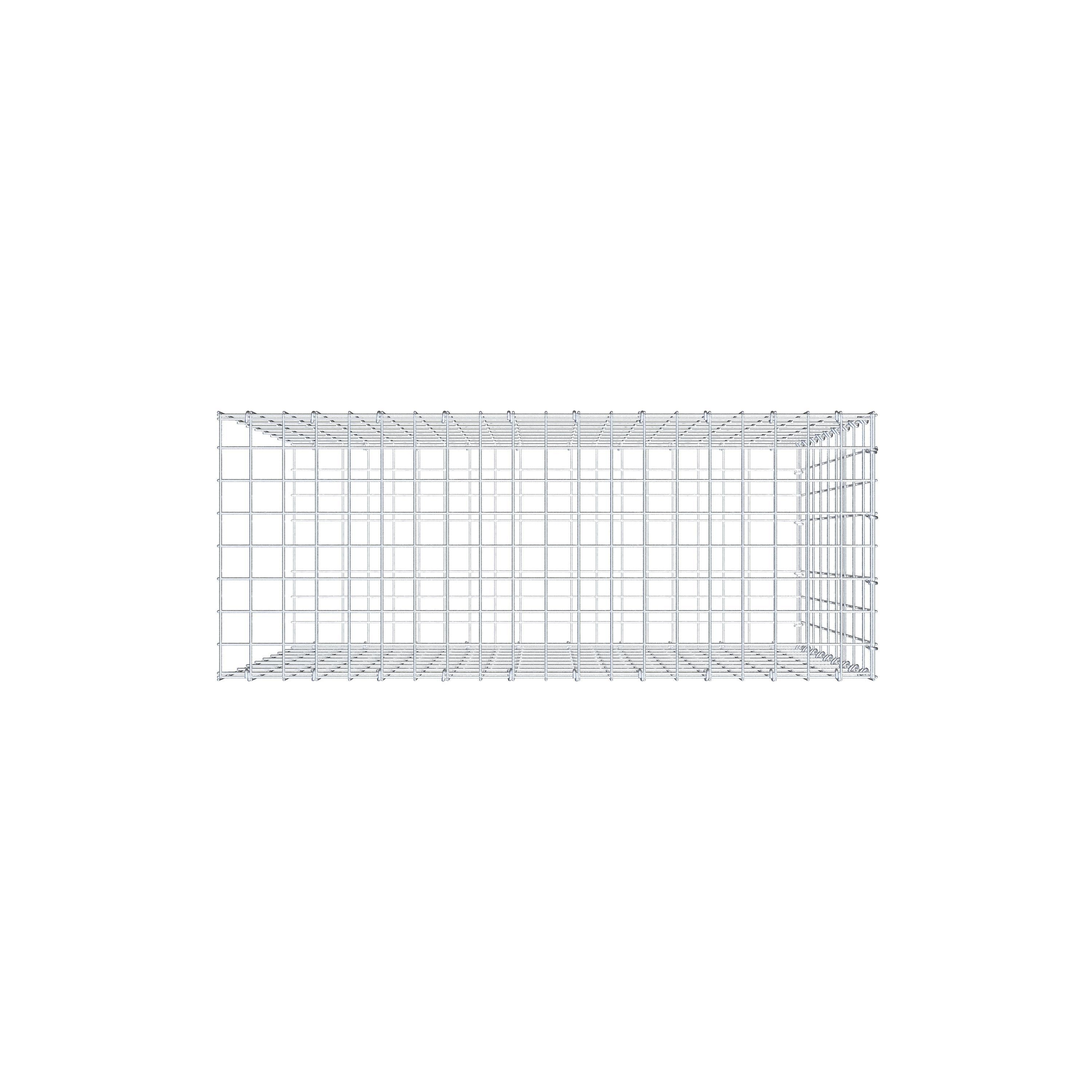 Pile aggiuntivo tipo 2 100 cm x 90 cm x 40 cm, maglia 5 cm x 10 cm, anello a C