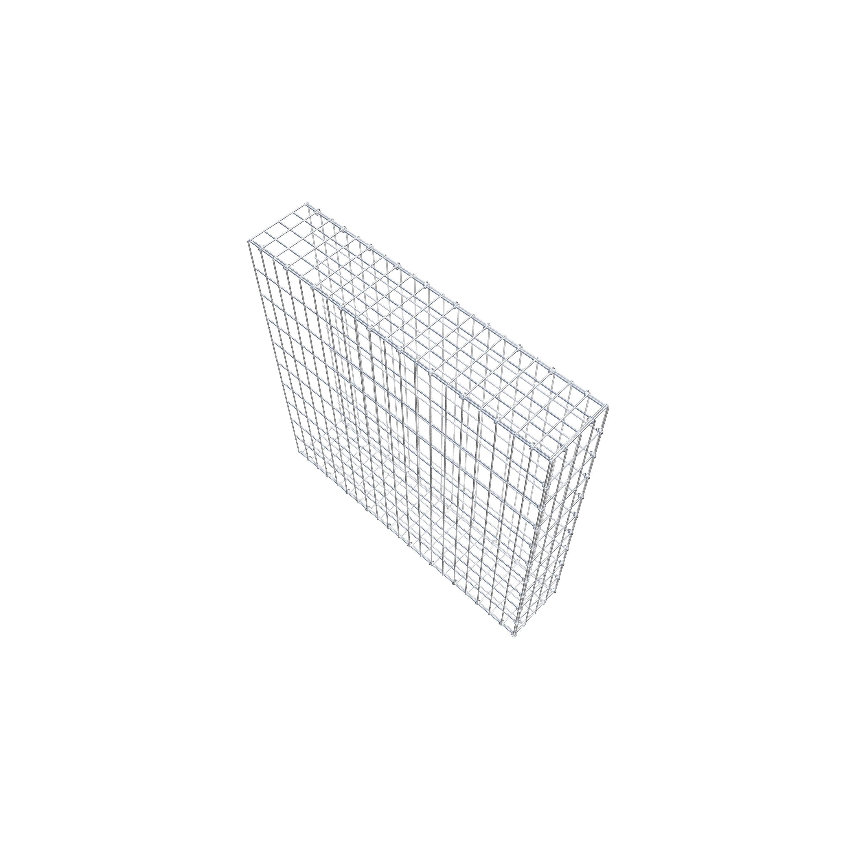 Anbaugabione Typ 2 100 cm x 100 cm x 20 cm, Maschenweite 5 cm x 10 cm, C-Ring