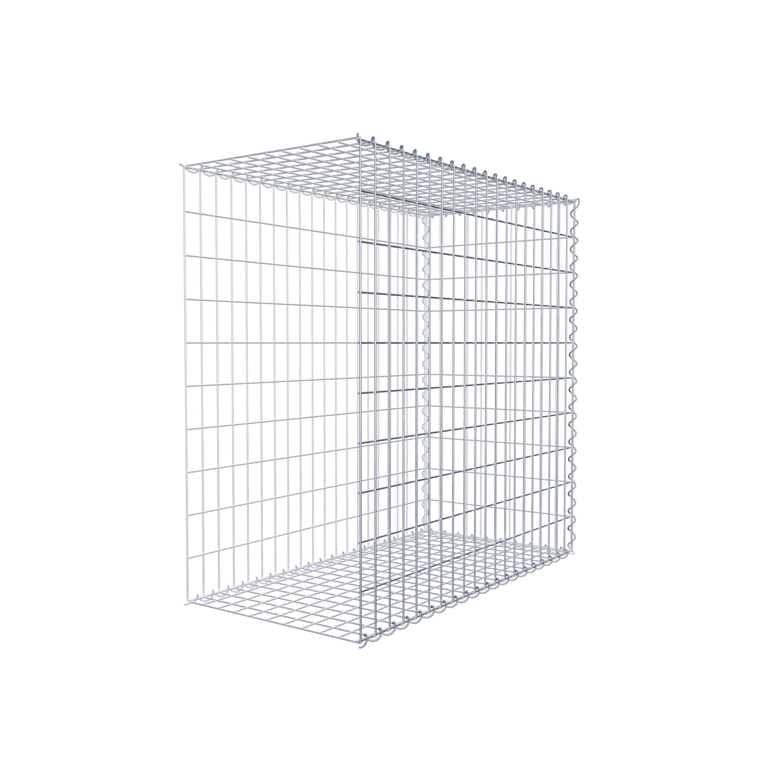Gavión complementario tipo 2 100 cm x 100 cm x 50 cm (L x A x P), malla 5 cm x 10 cm, espiral