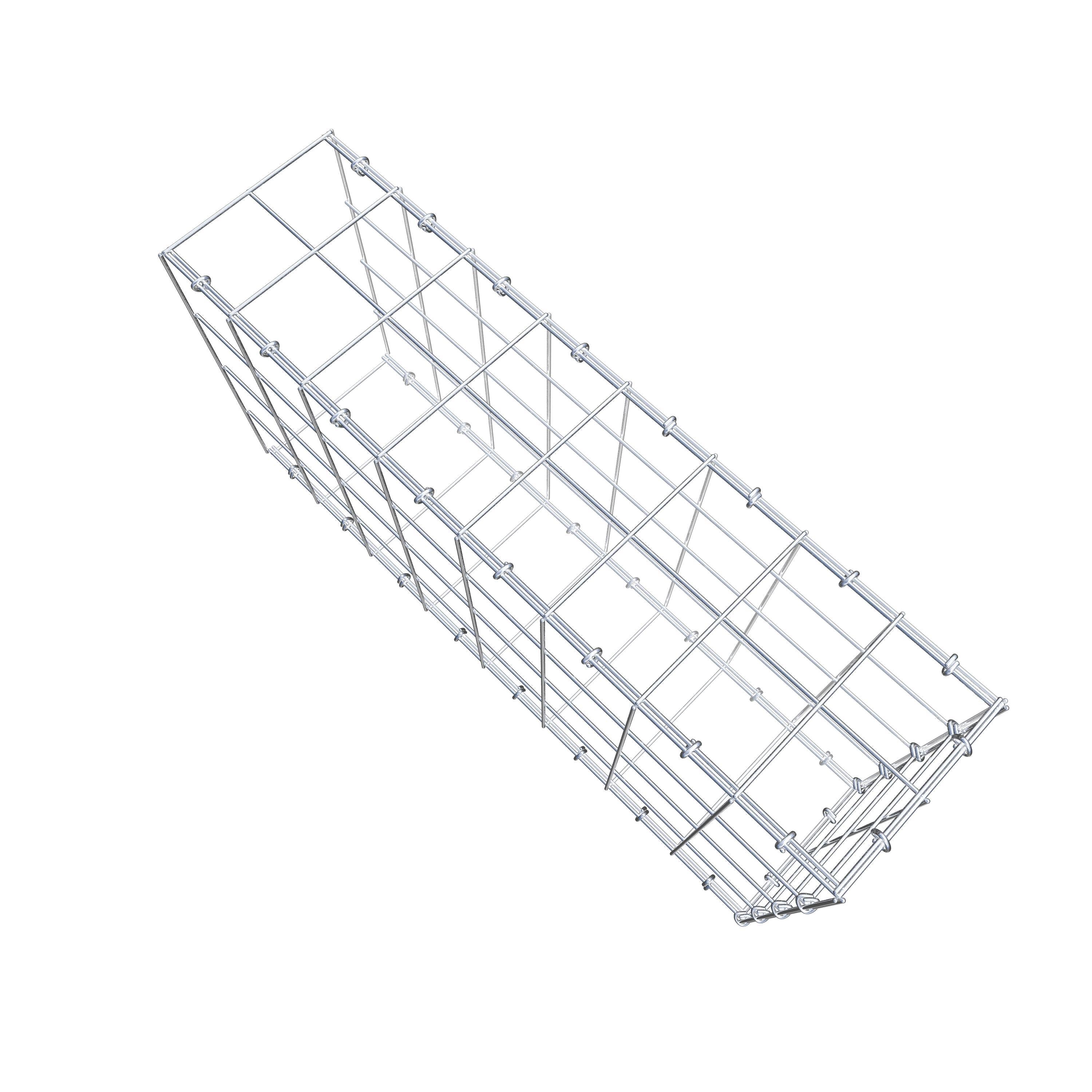 Pile aggiuntivo tipo 2 80 cm x 40 cm x 20 cm (L x H x P), maglia 10 cm x 10 cm, anello a C