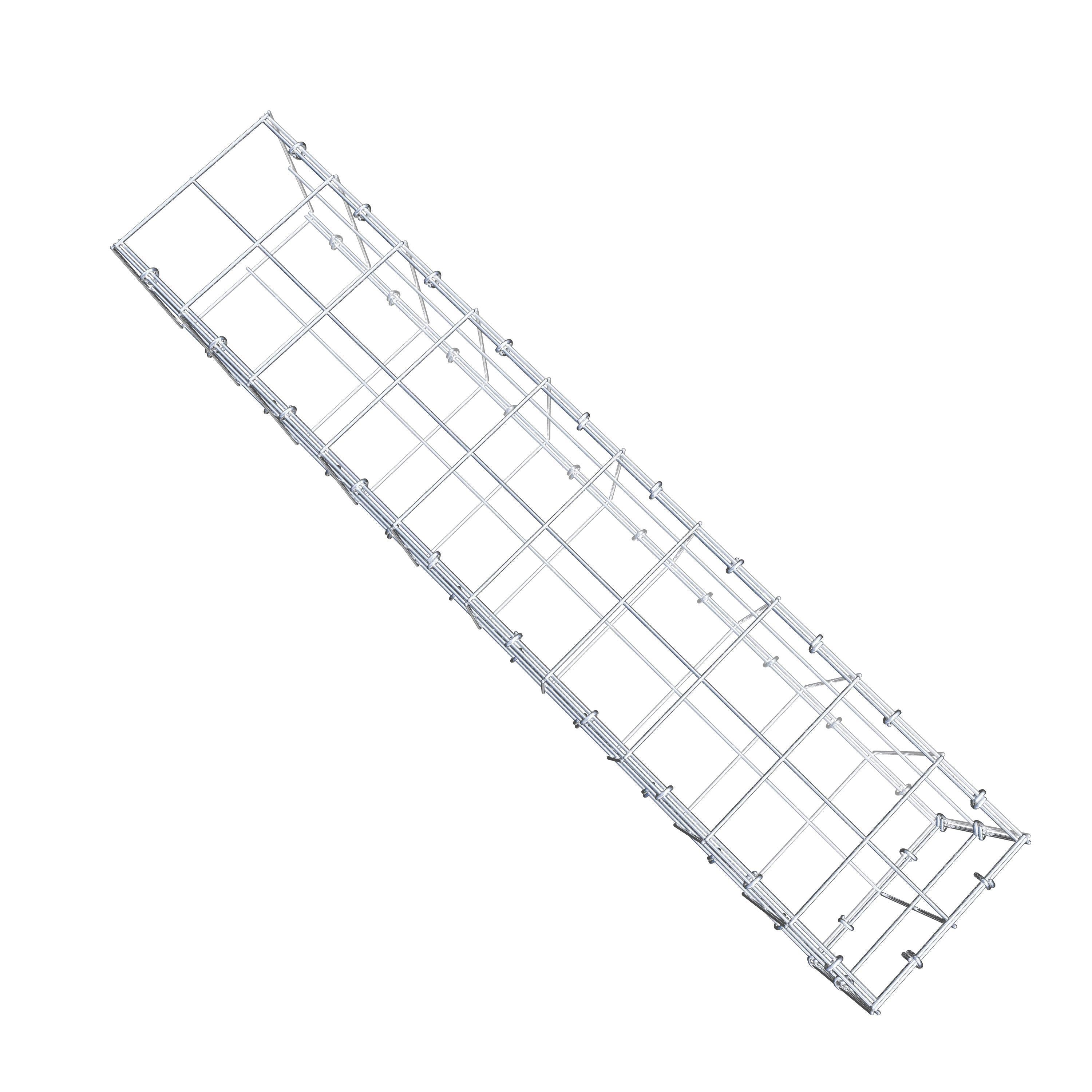 Anbaugabione Typ 2 100 cm x 20 cm x 20 cm (L x H x T), Maschenweite 10 cm x 10 cm, C-Ring