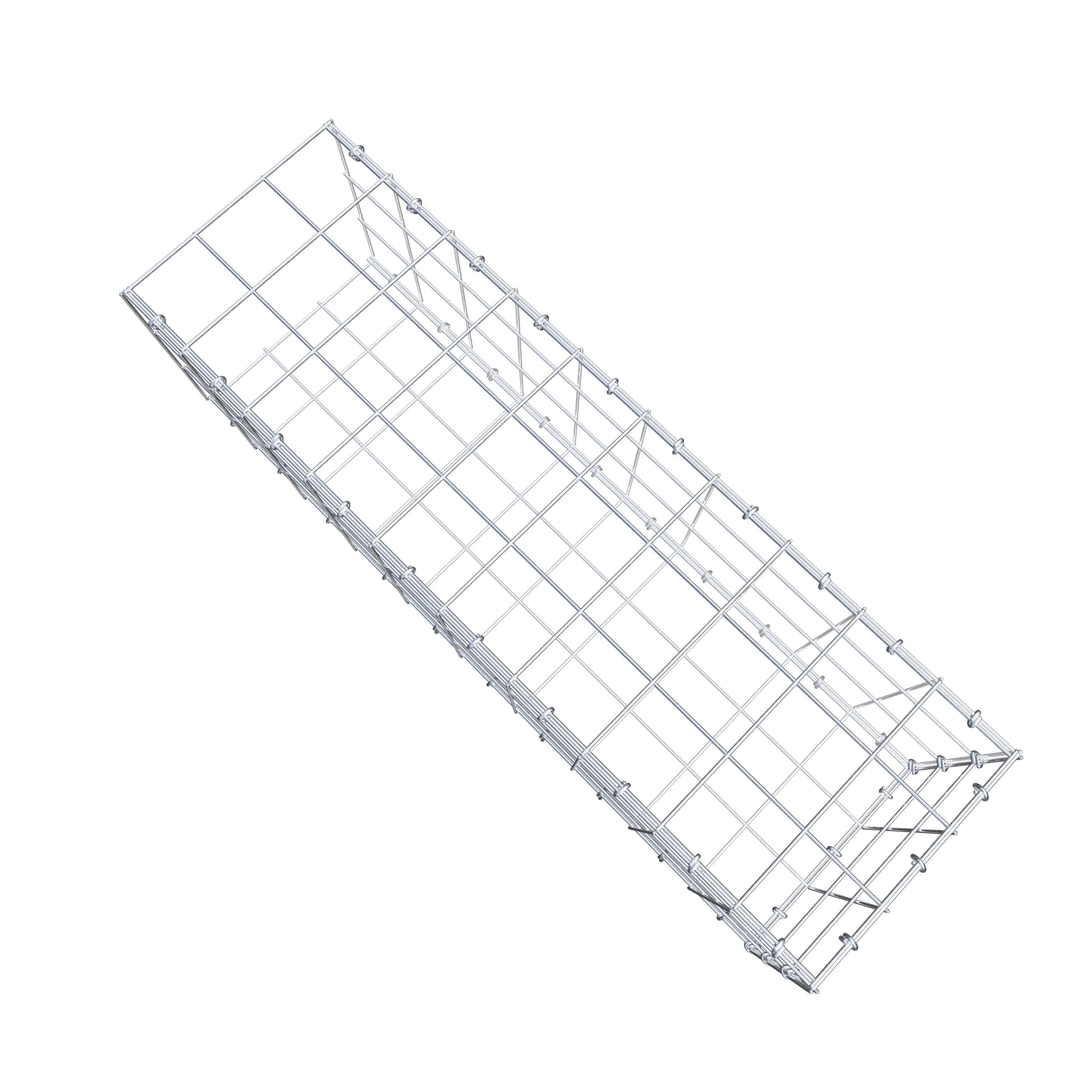 Anbaugabione Typ 2 100 cm x 30 cm x 30 cm (L x H x T), Maschenweite 10 cm x 10 cm, C-Ring