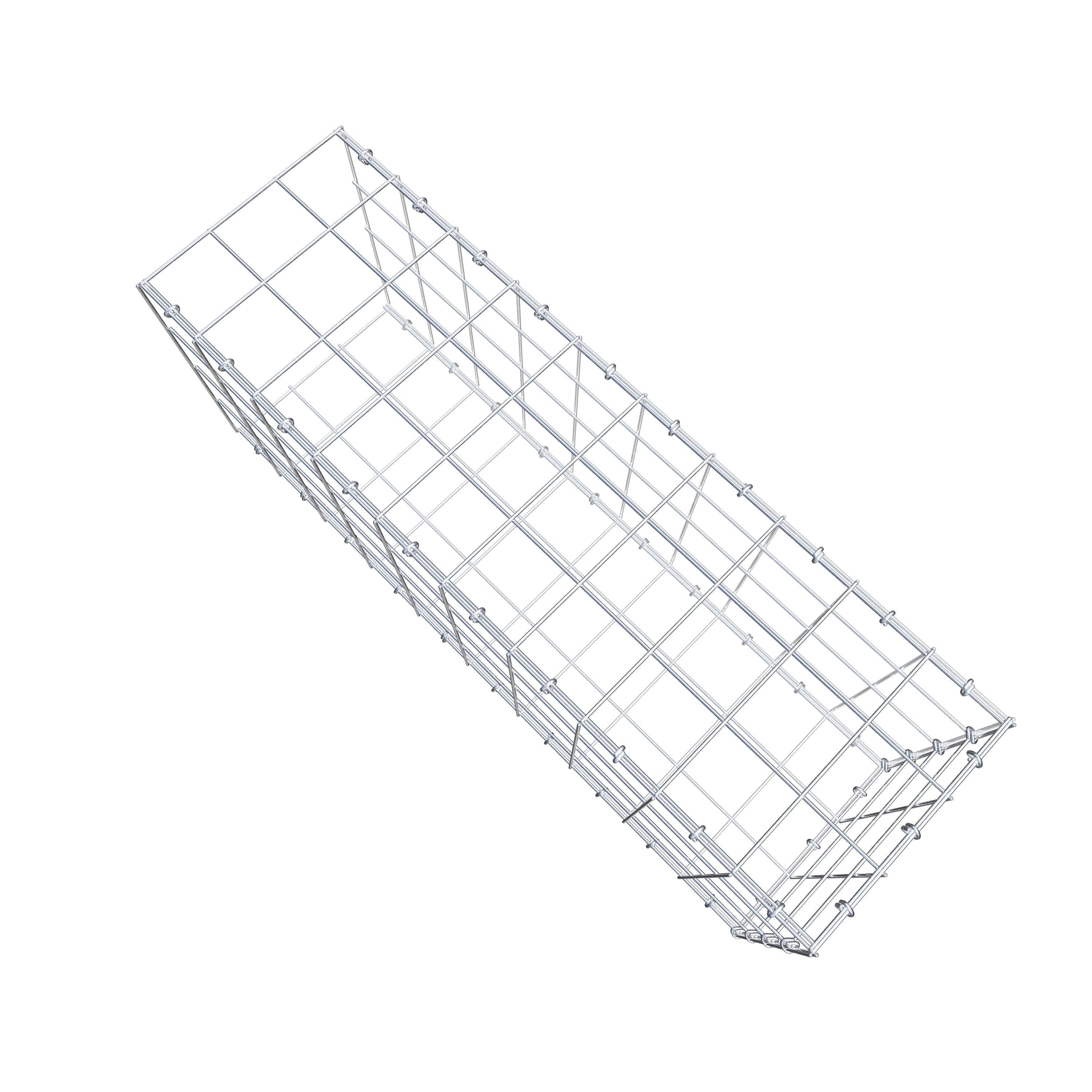 Anbaugabione Typ 2 100 cm x 40 cm x 30 cm (L x H x T), Maschenweite 10 cm x 10 cm, C-Ring