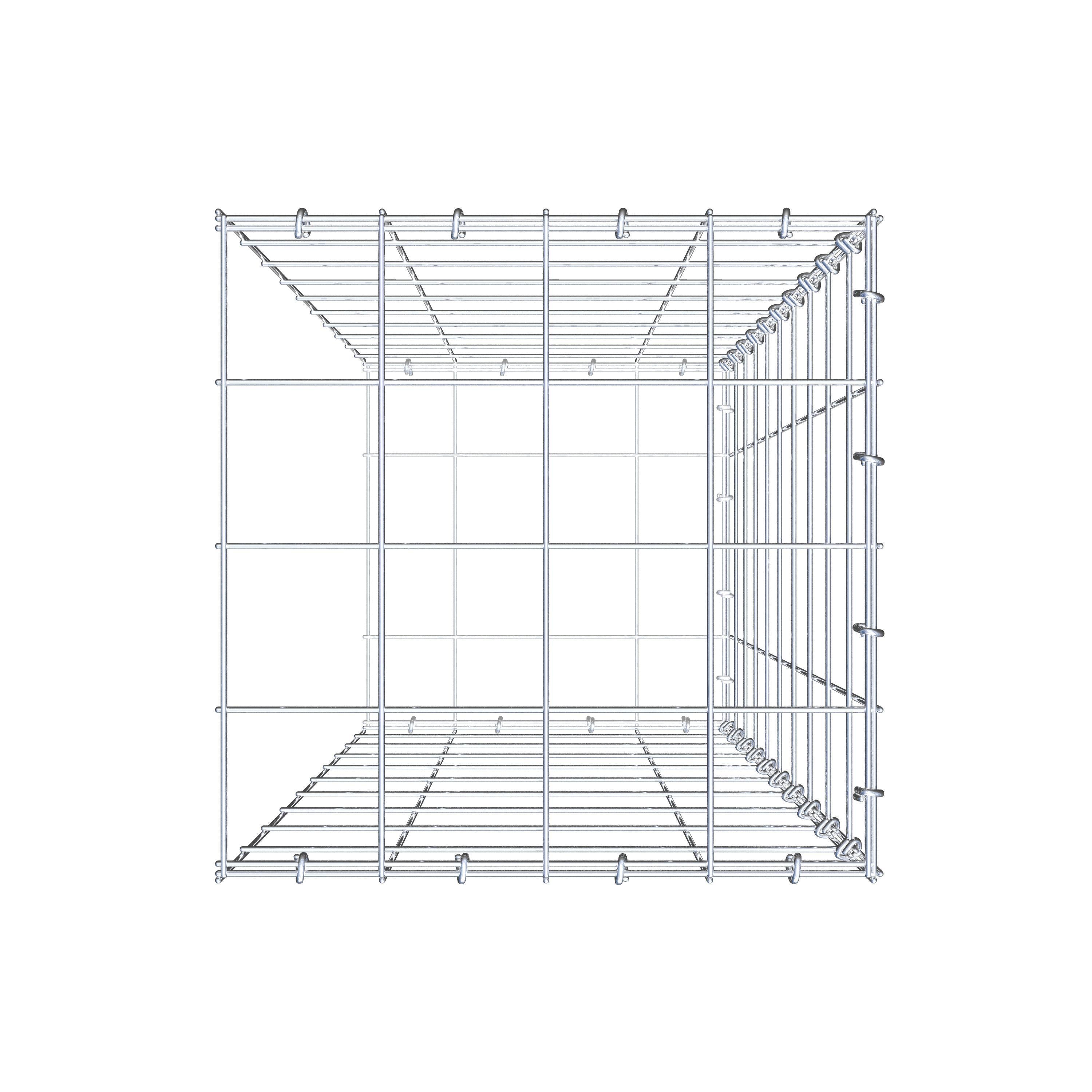 Anbaugabione Typ 2 100 cm x 40 cm x 40 cm (L x H x T), Maschenweite 10 cm x 10 cm, C-Ring