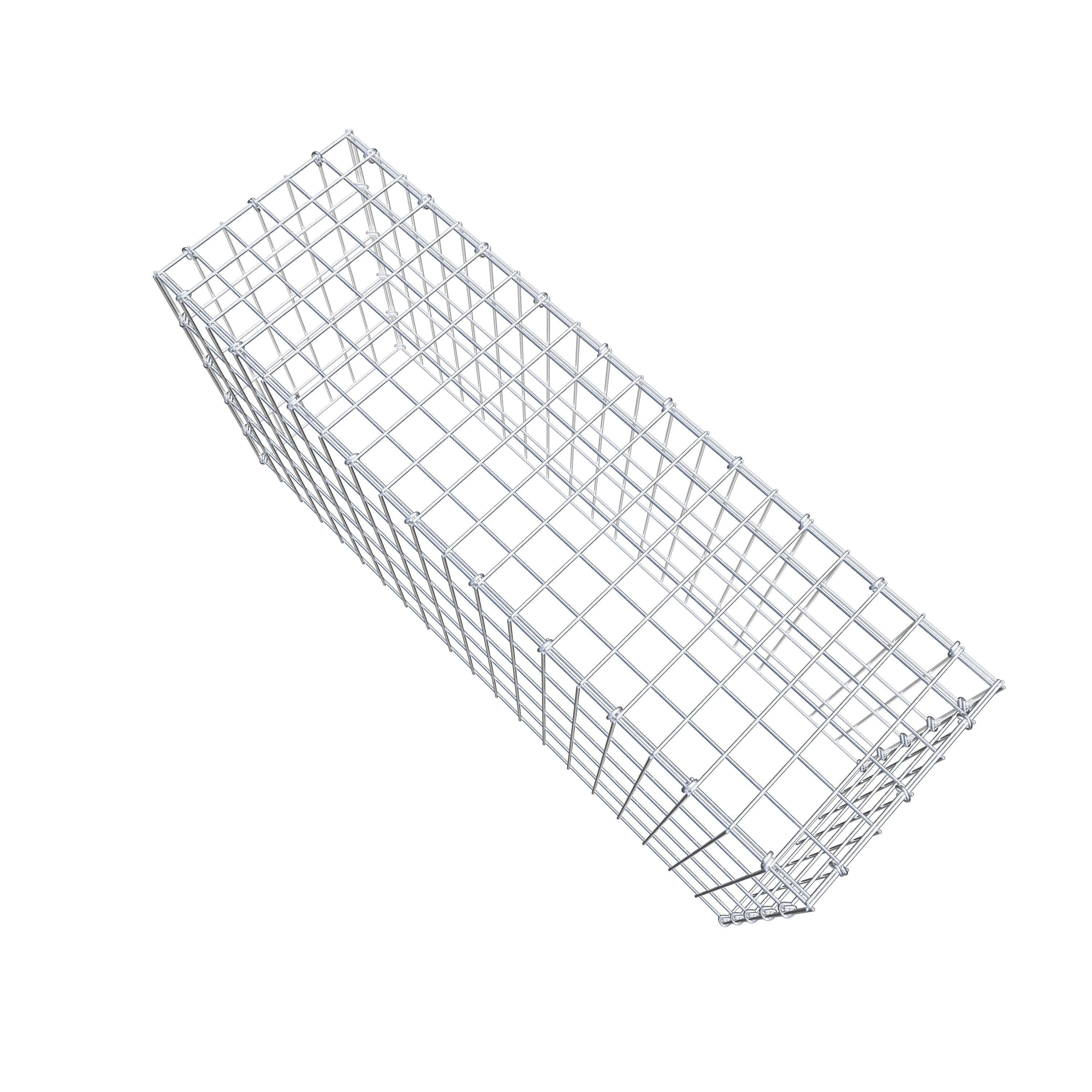 Anbaugabione Typ 3 100 cm x 50 cm x 30 cm (L x H x T), Maschenweite 5 cm x 10 cm, C-Ring