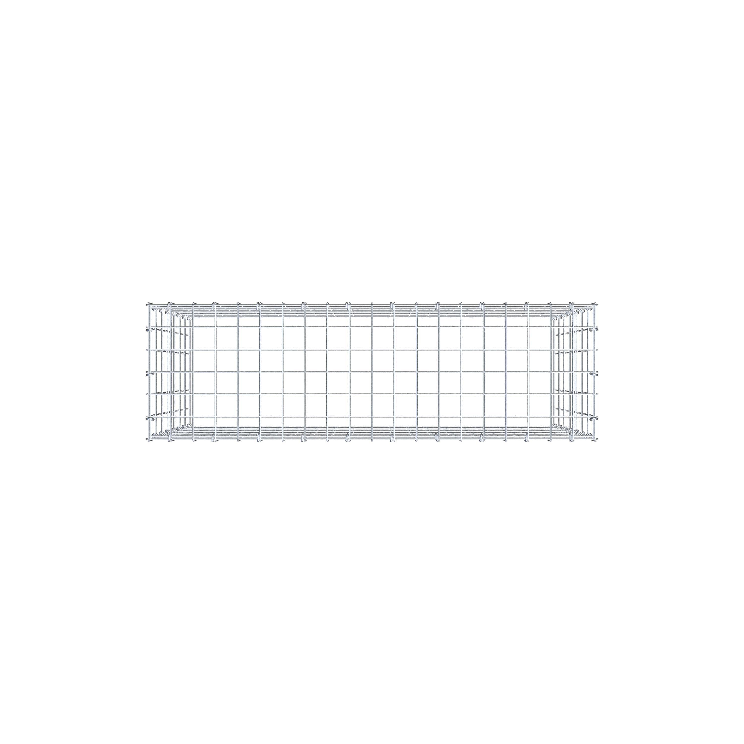 Anbaugabione Typ 3 100 cm x 70 cm x 30 cm (L x H x T), Maschenweite 5 cm x 10 cm, C-Ring