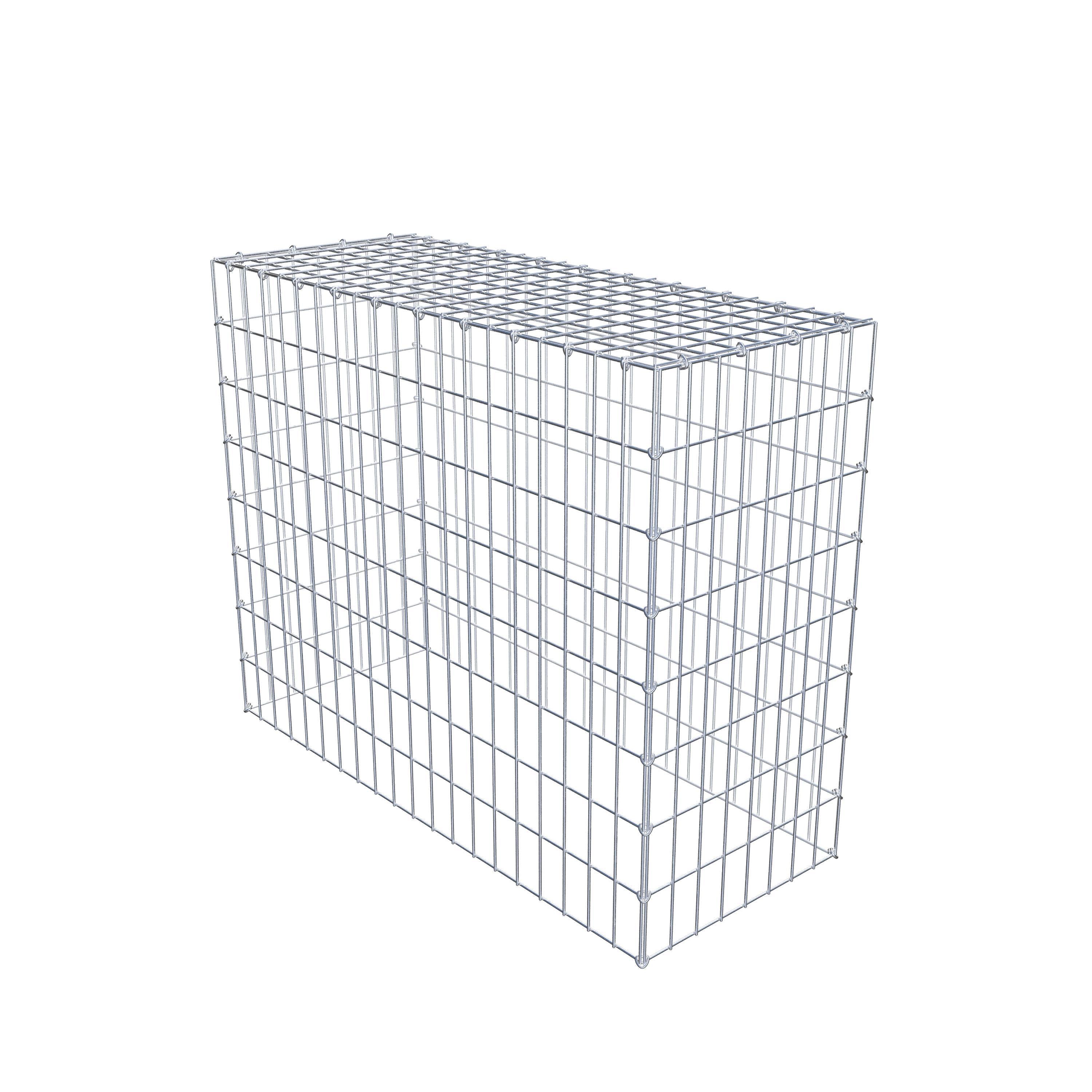 Monteret gabion type 3 100 cm x 80 cm x 40 cm (L x H x D), maskestørrelse 5 cm x 10 cm, C-ring