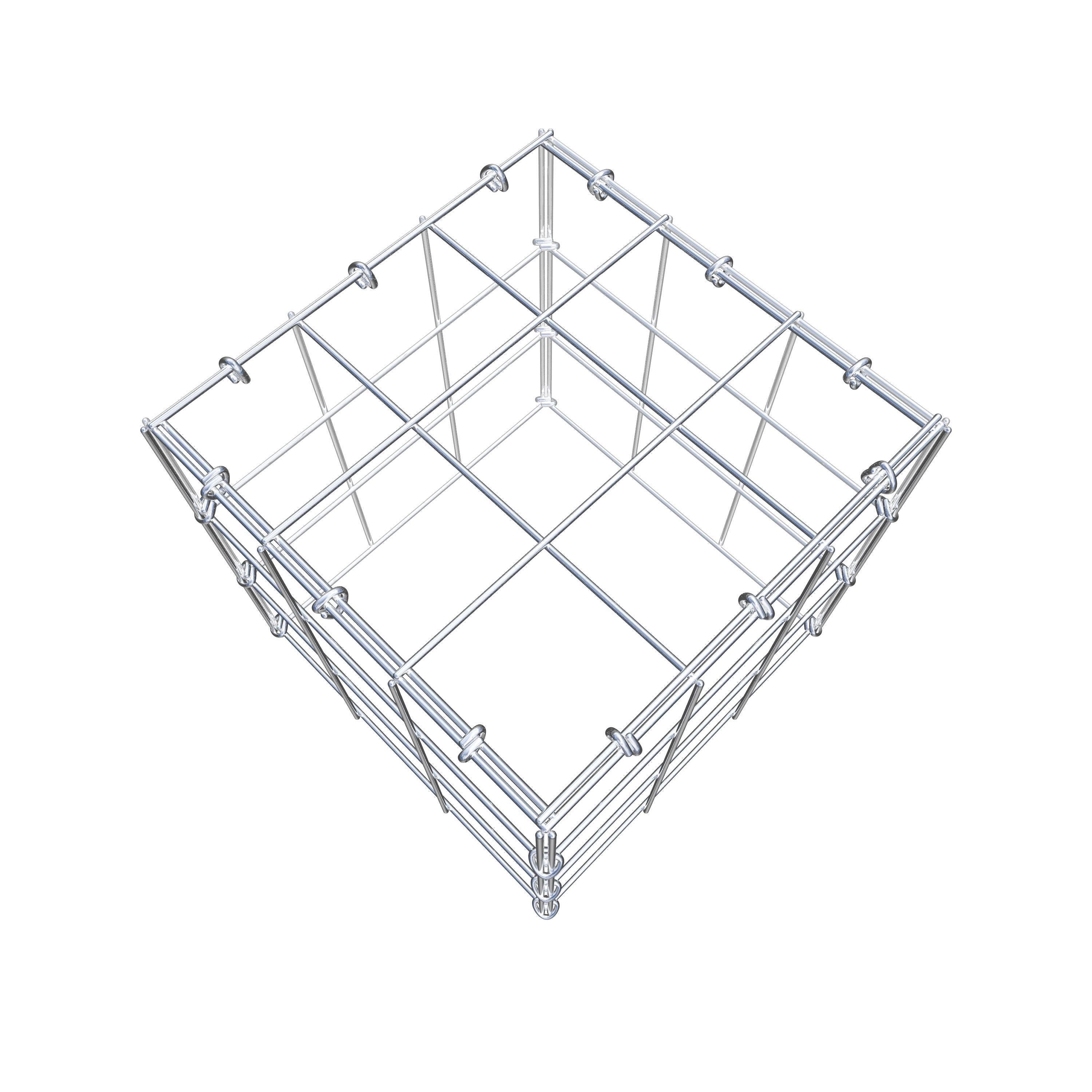 Anbaugabione Typ 3 30 cm x 30 cm x 30 cm (L x H x T), Maschenweite 10 cm x 10 cm, C-Ring